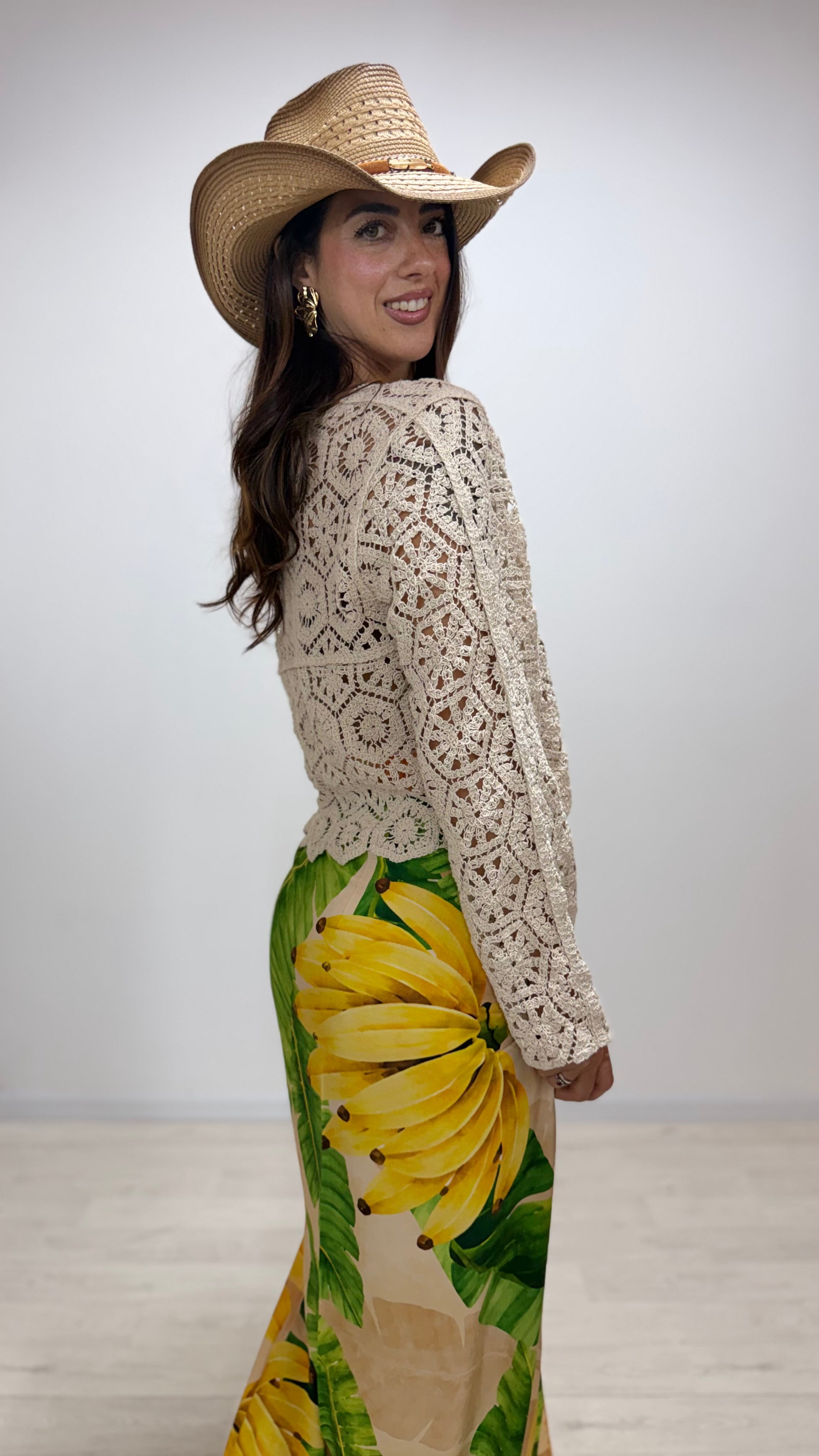 Cardigan Macramè Antigua
