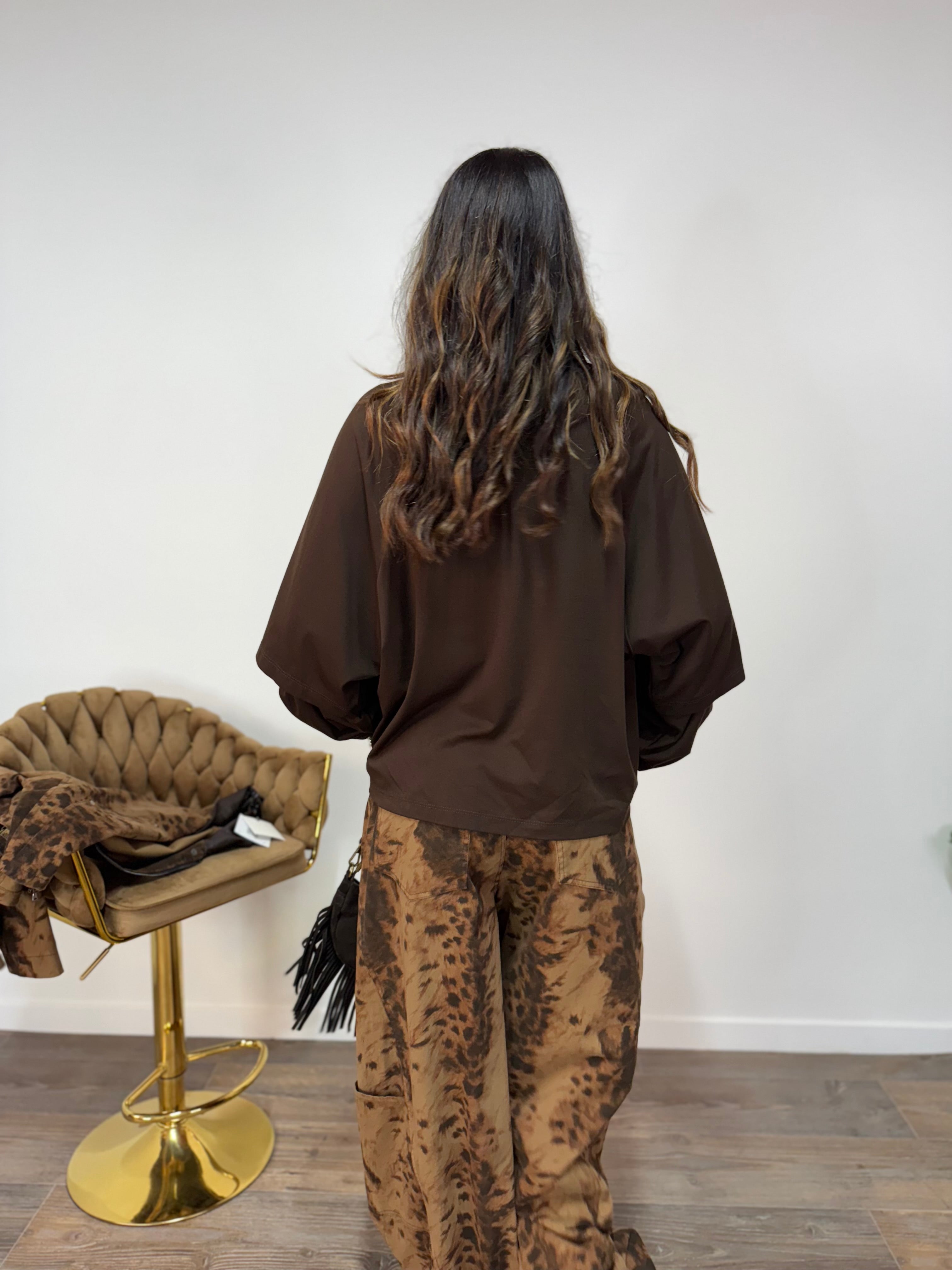 T-Shirt Lùlù LUMINA Marrone