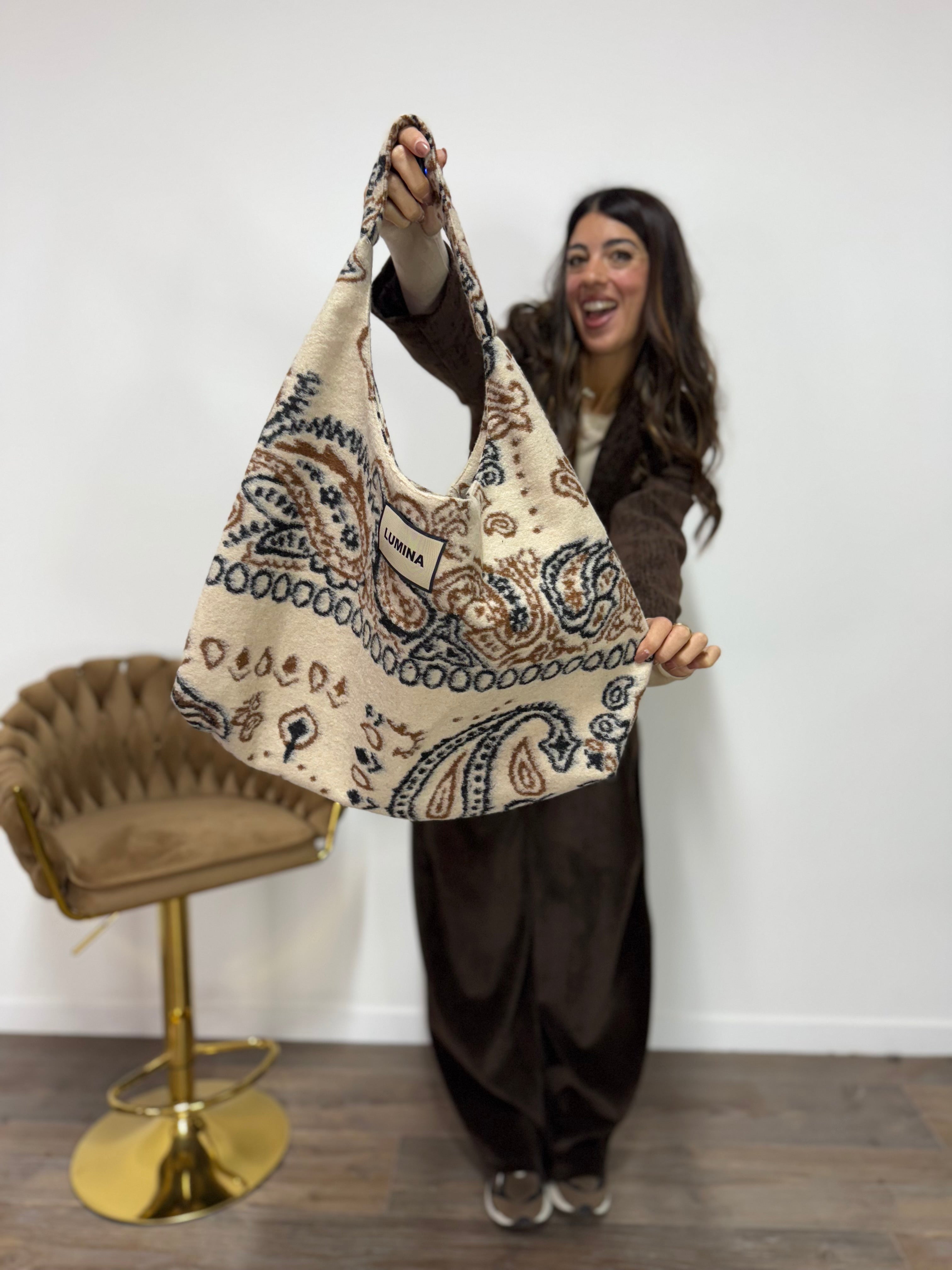 Borsa Bandana LUMINA Beige