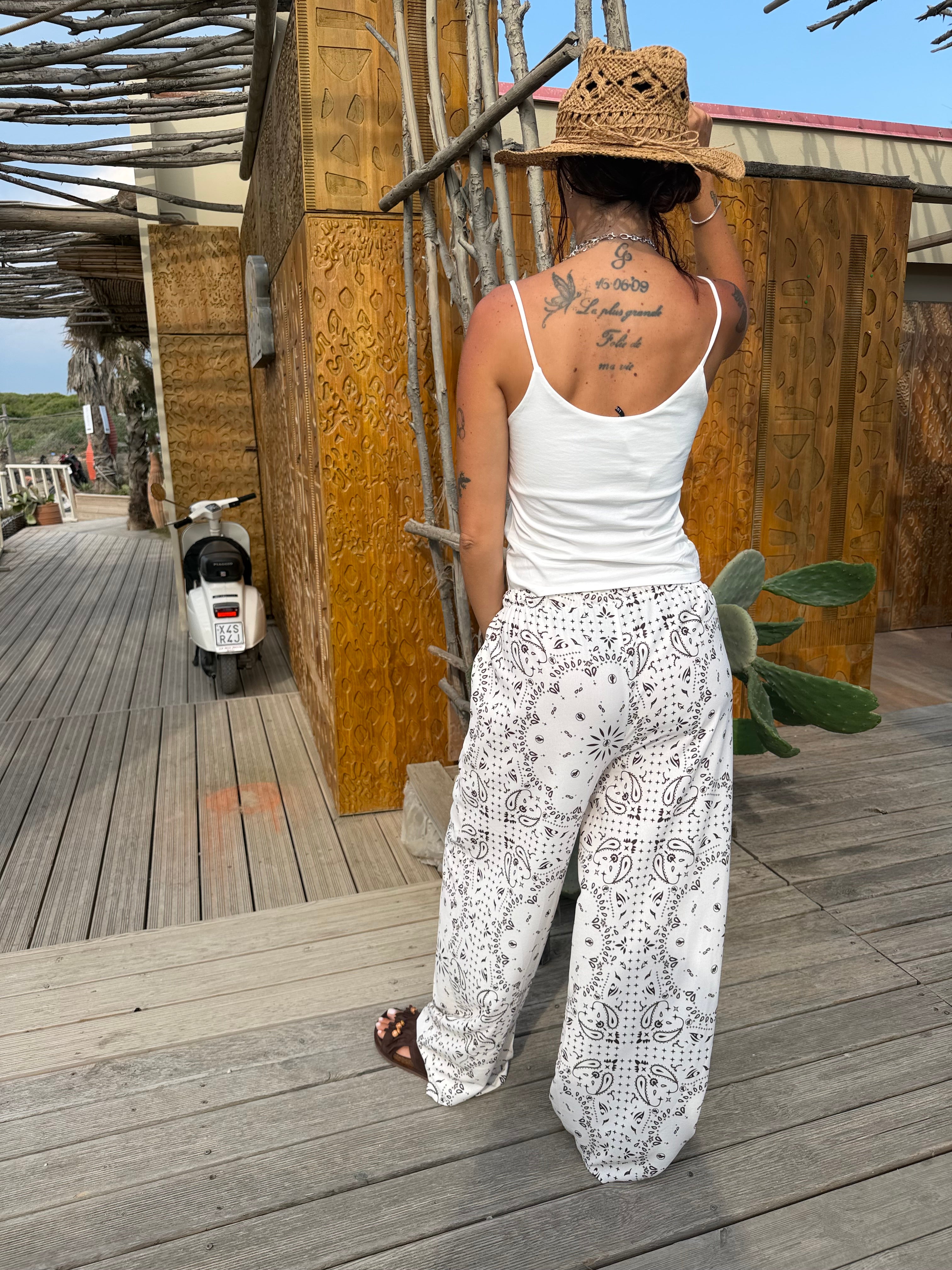 Pantalone Bandana Panna