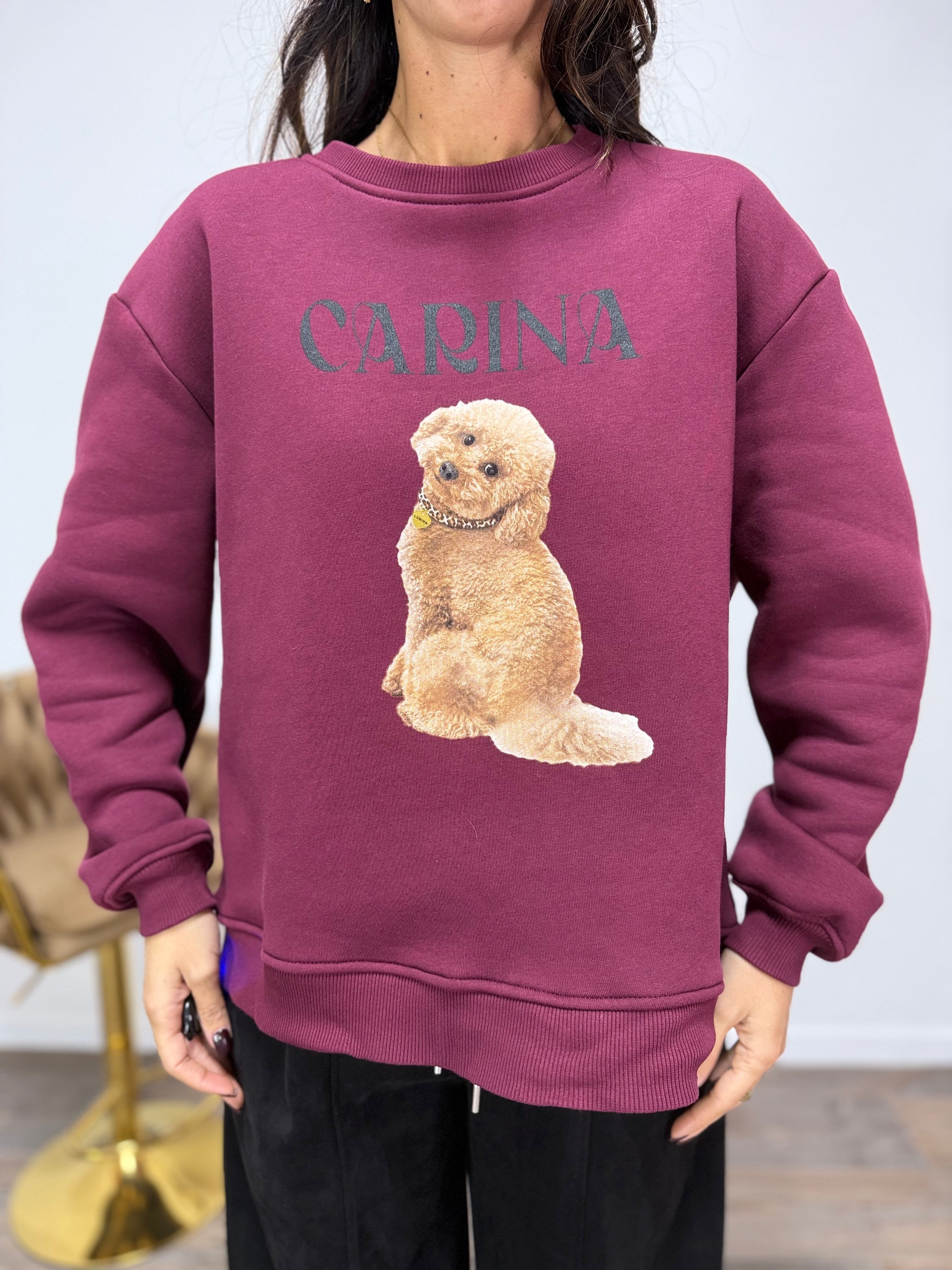 Felpa Carina LUMINA Bordeaux