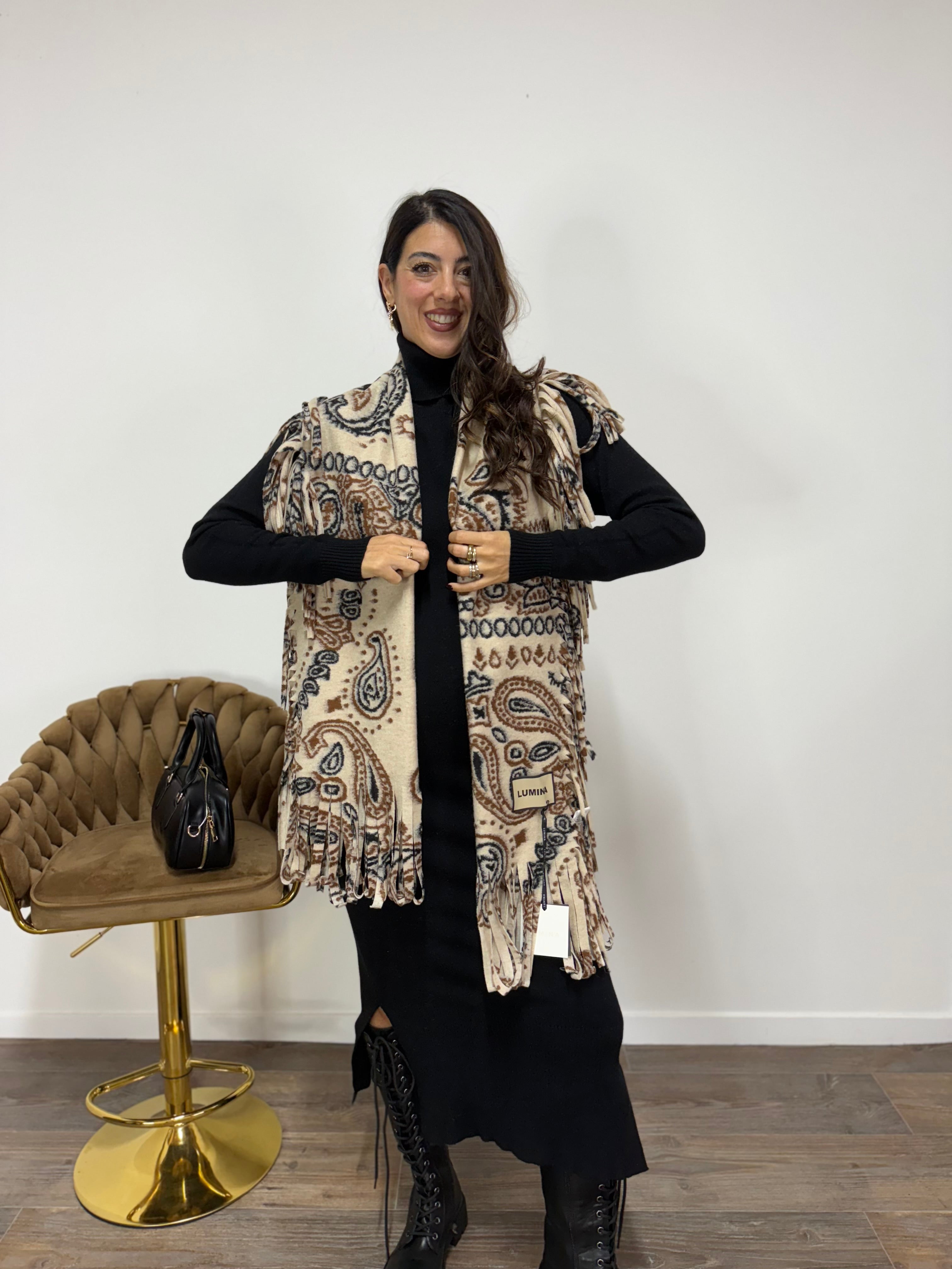 Sciarpa Bandana LUMINA Beige