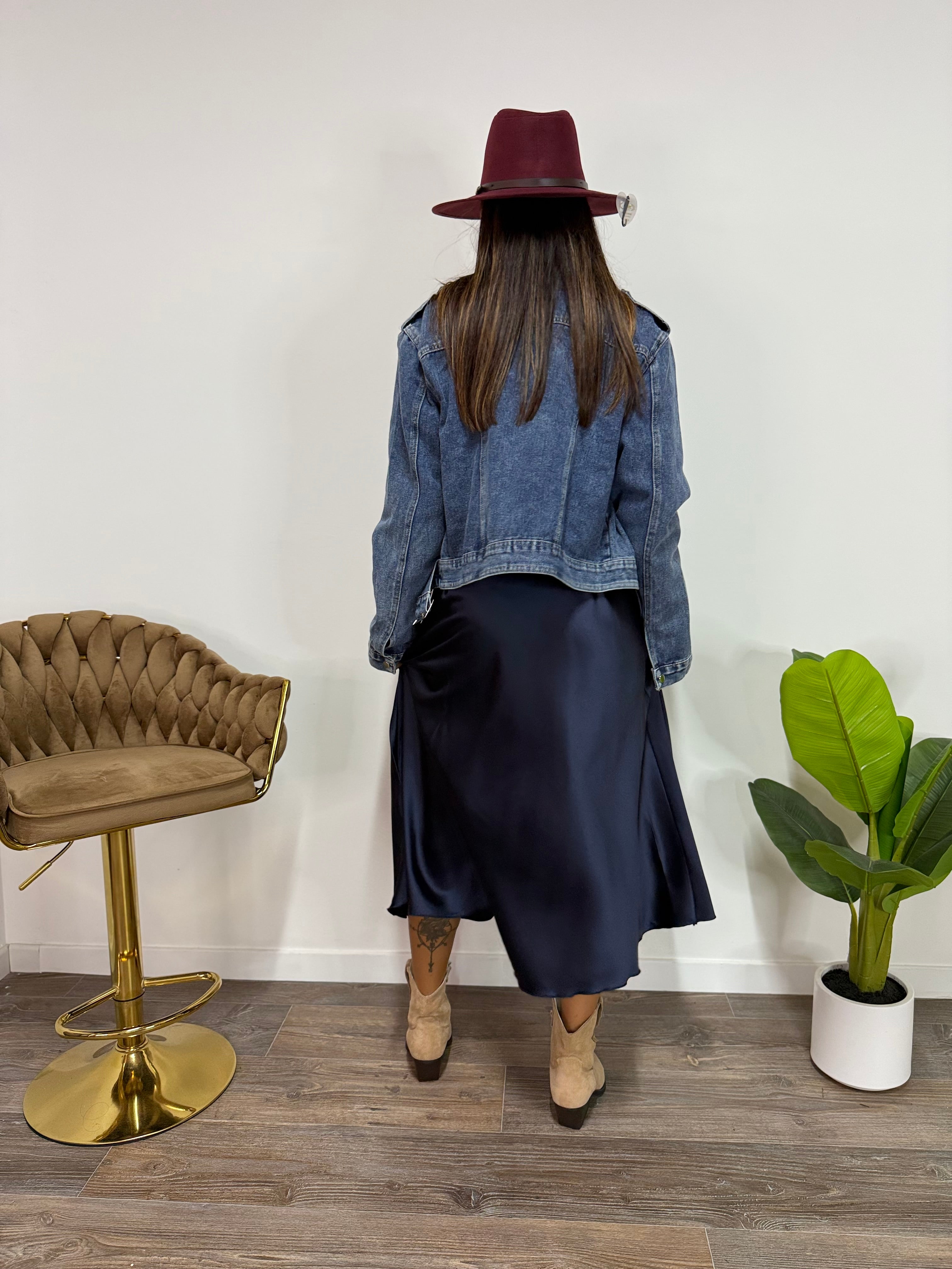 Mini Trench Dark Denim