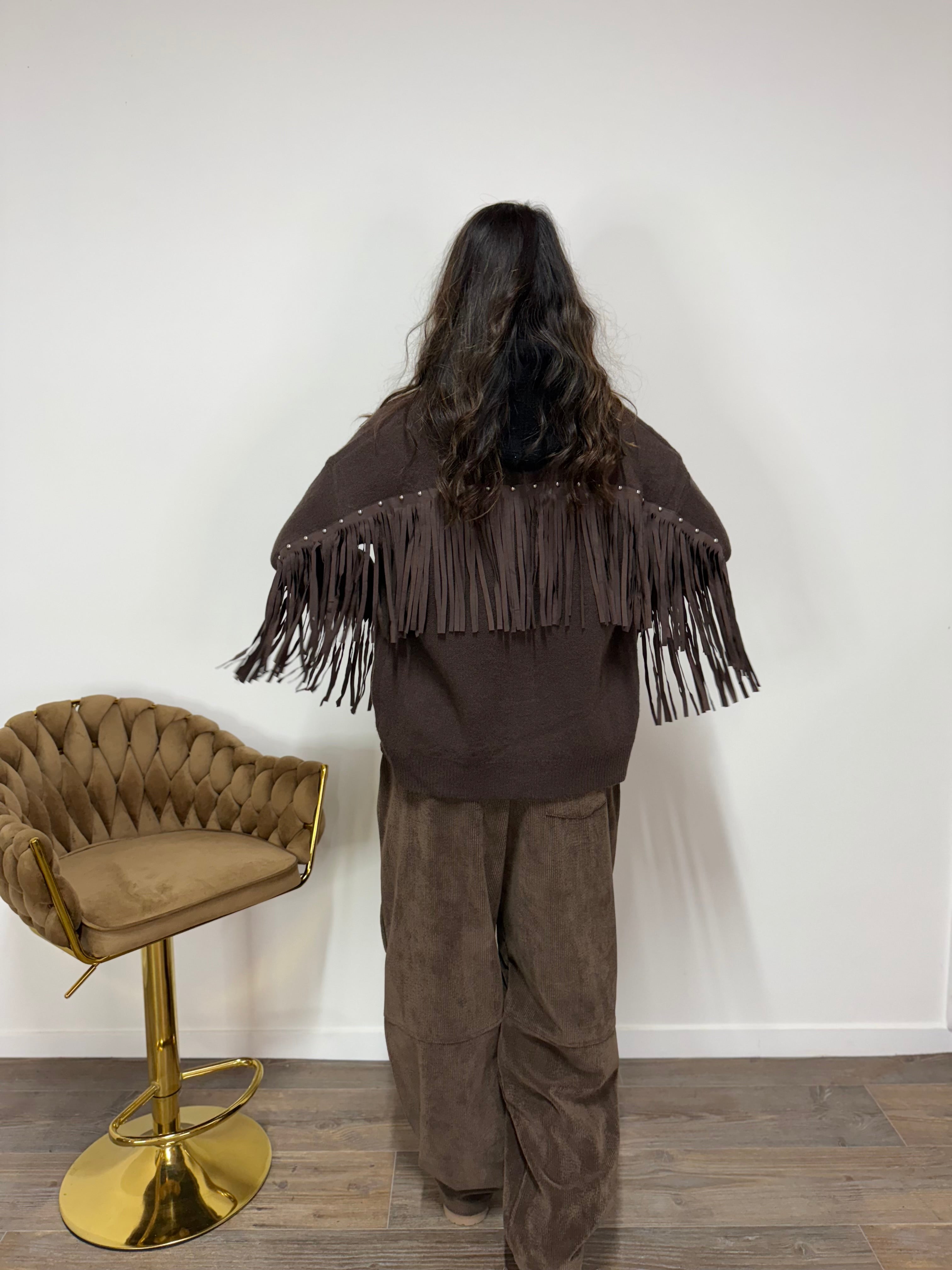 Pantalone Velluto Coffee JUST WEST