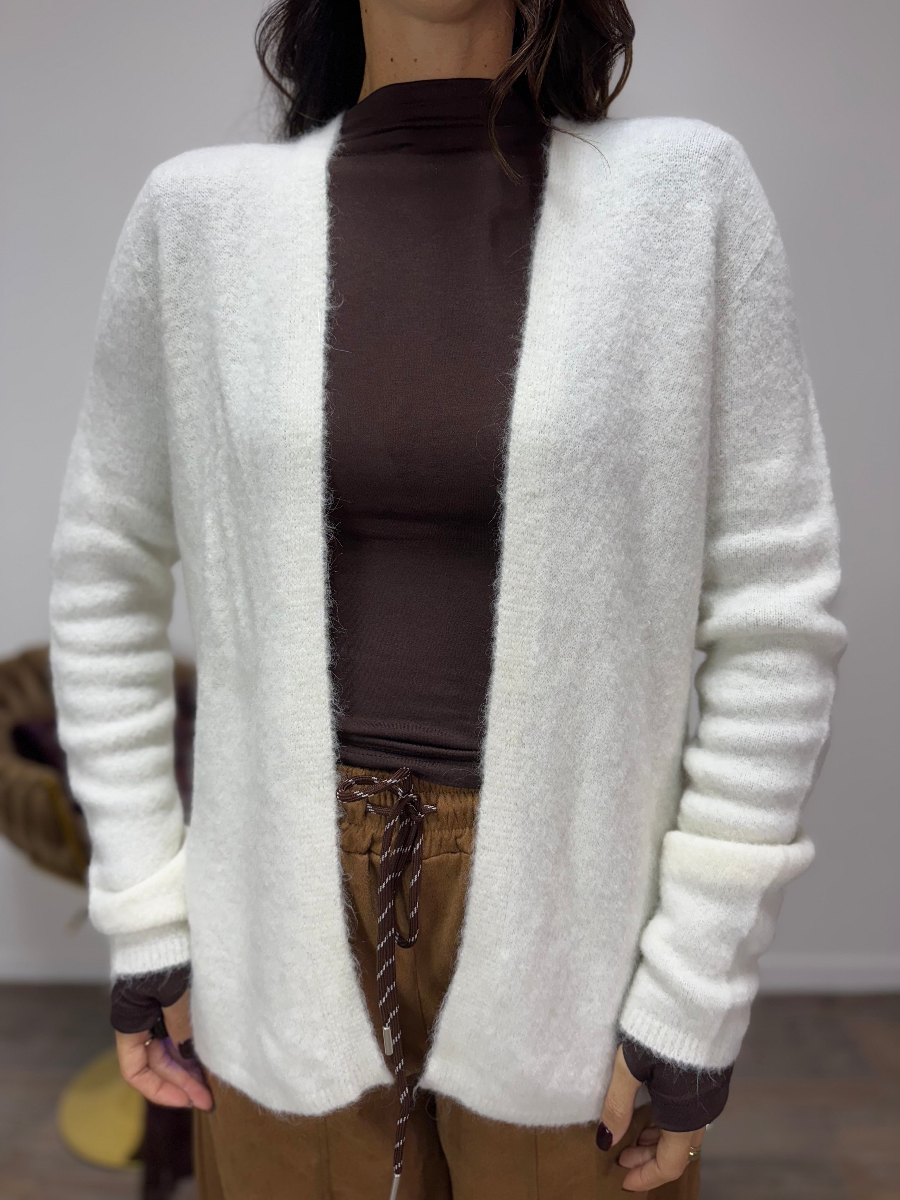 Cardigan Soffice LUMINA Bianco
