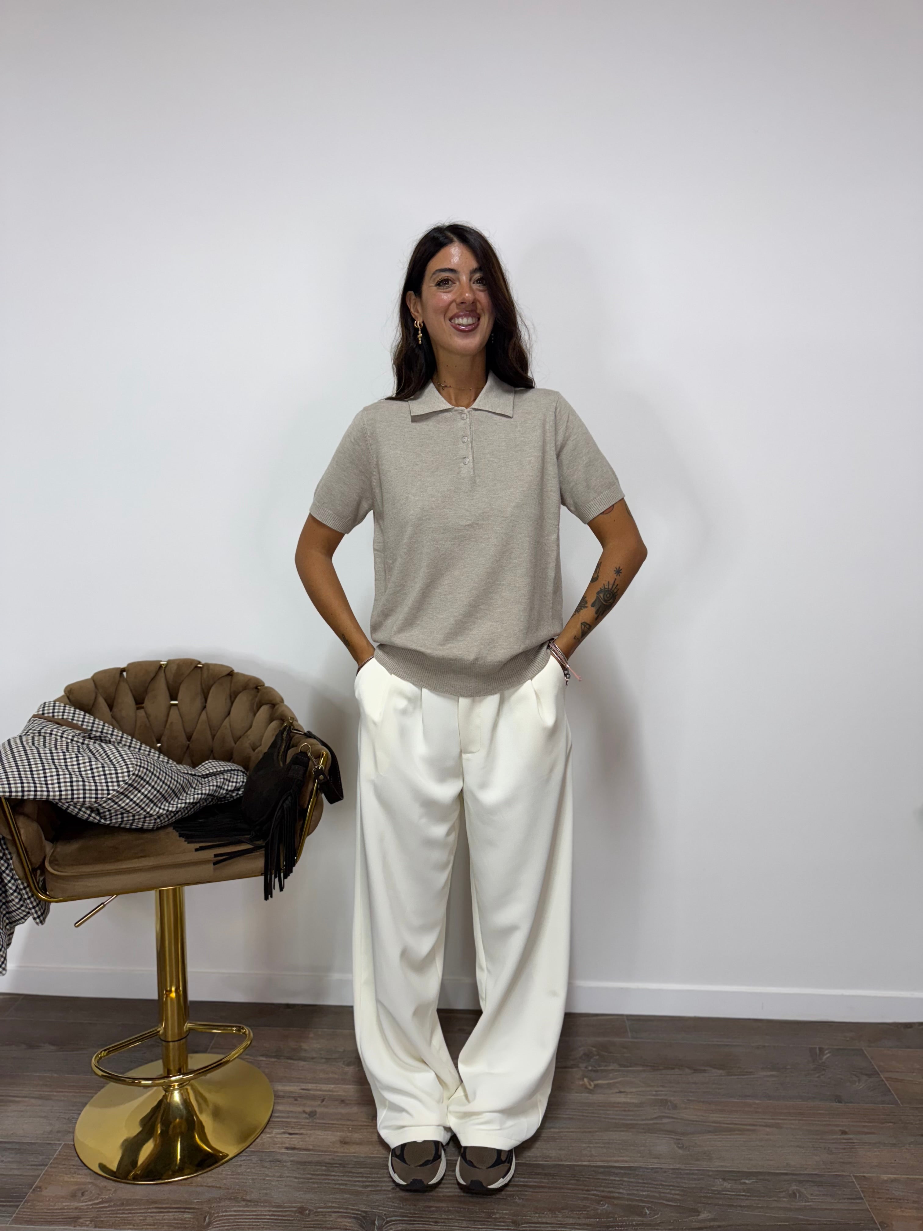Polo School Beige