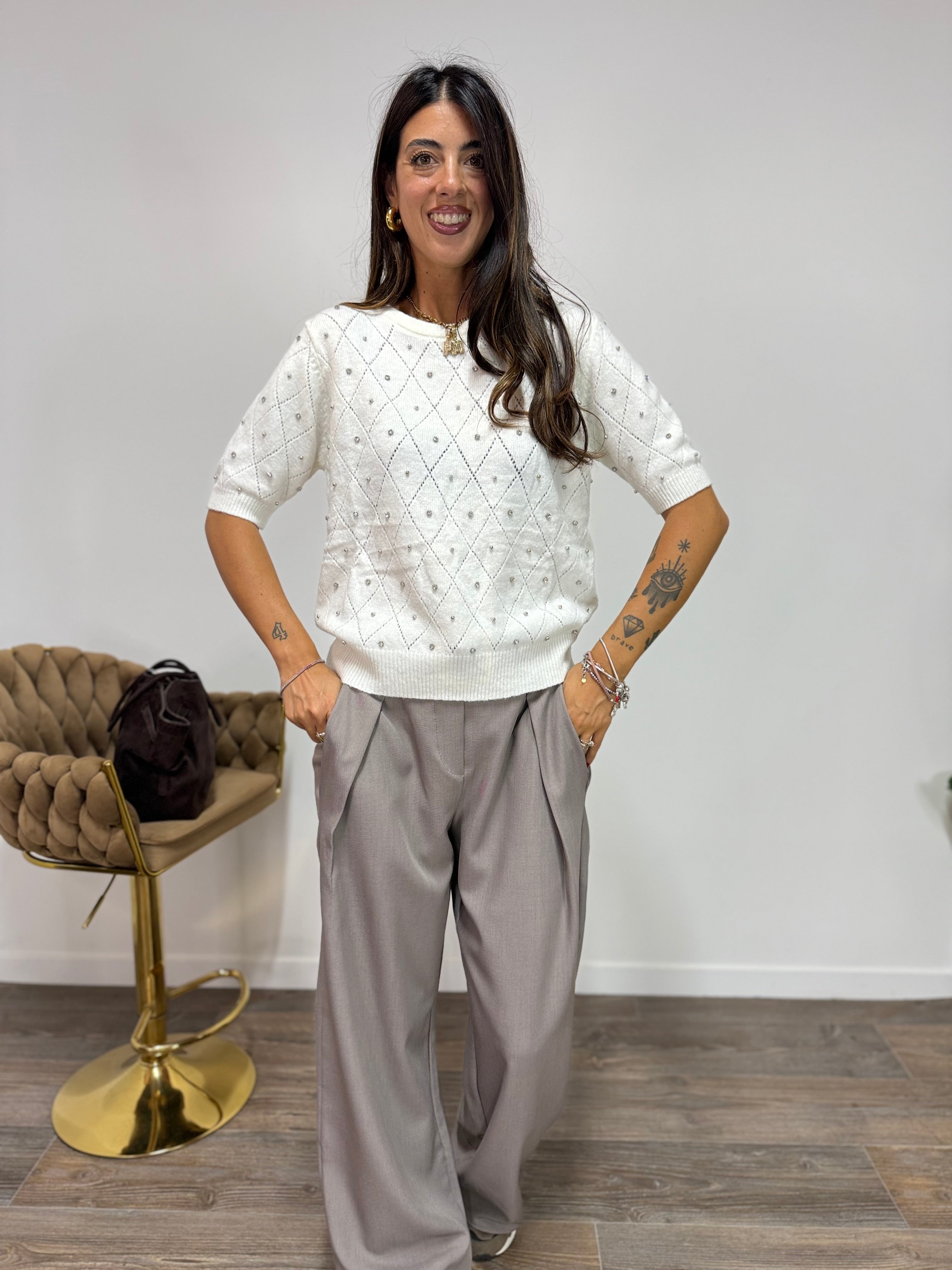 Maglia Diamond Panna