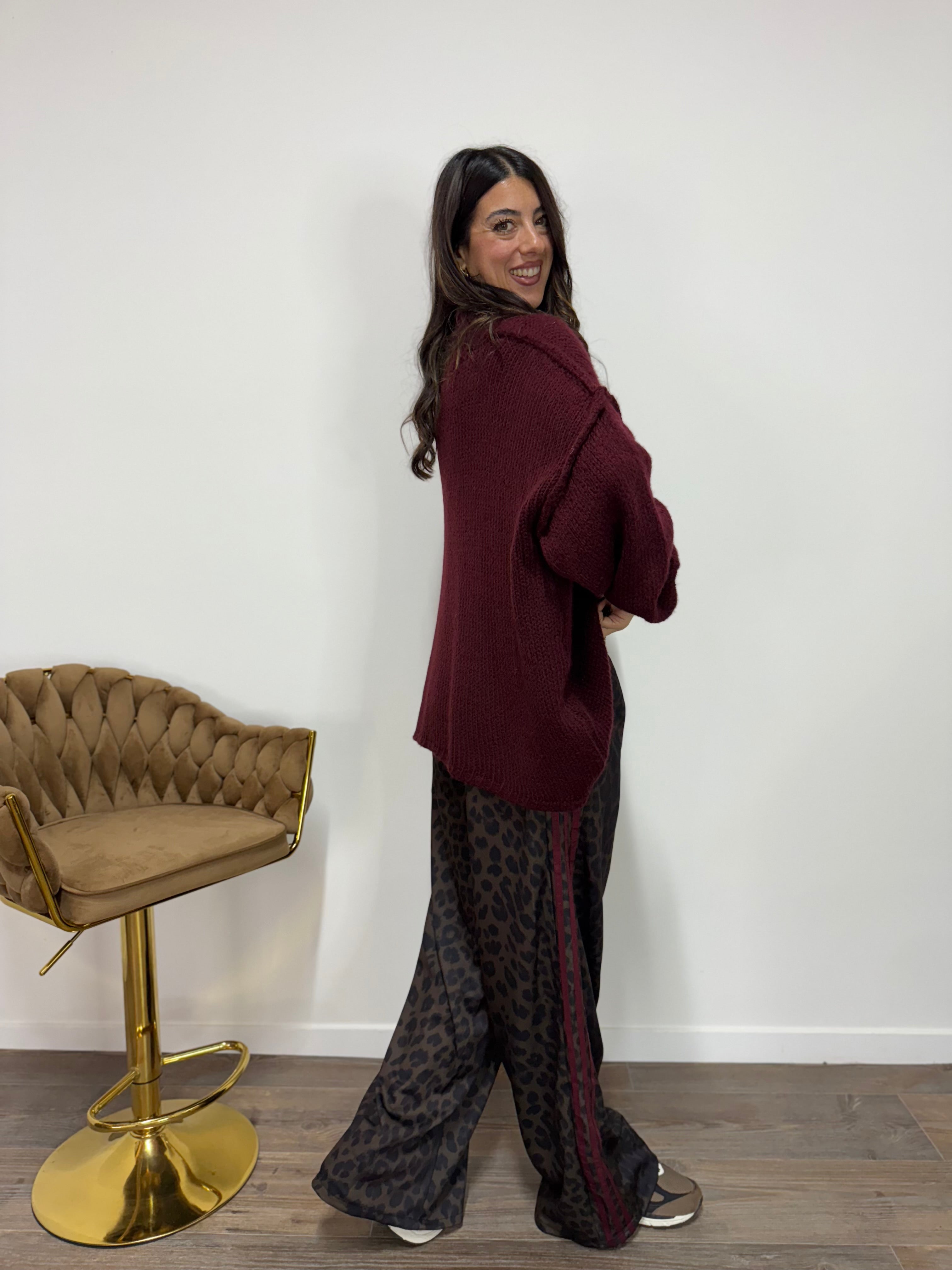 Maxi/Pull Fiona Bordeaux