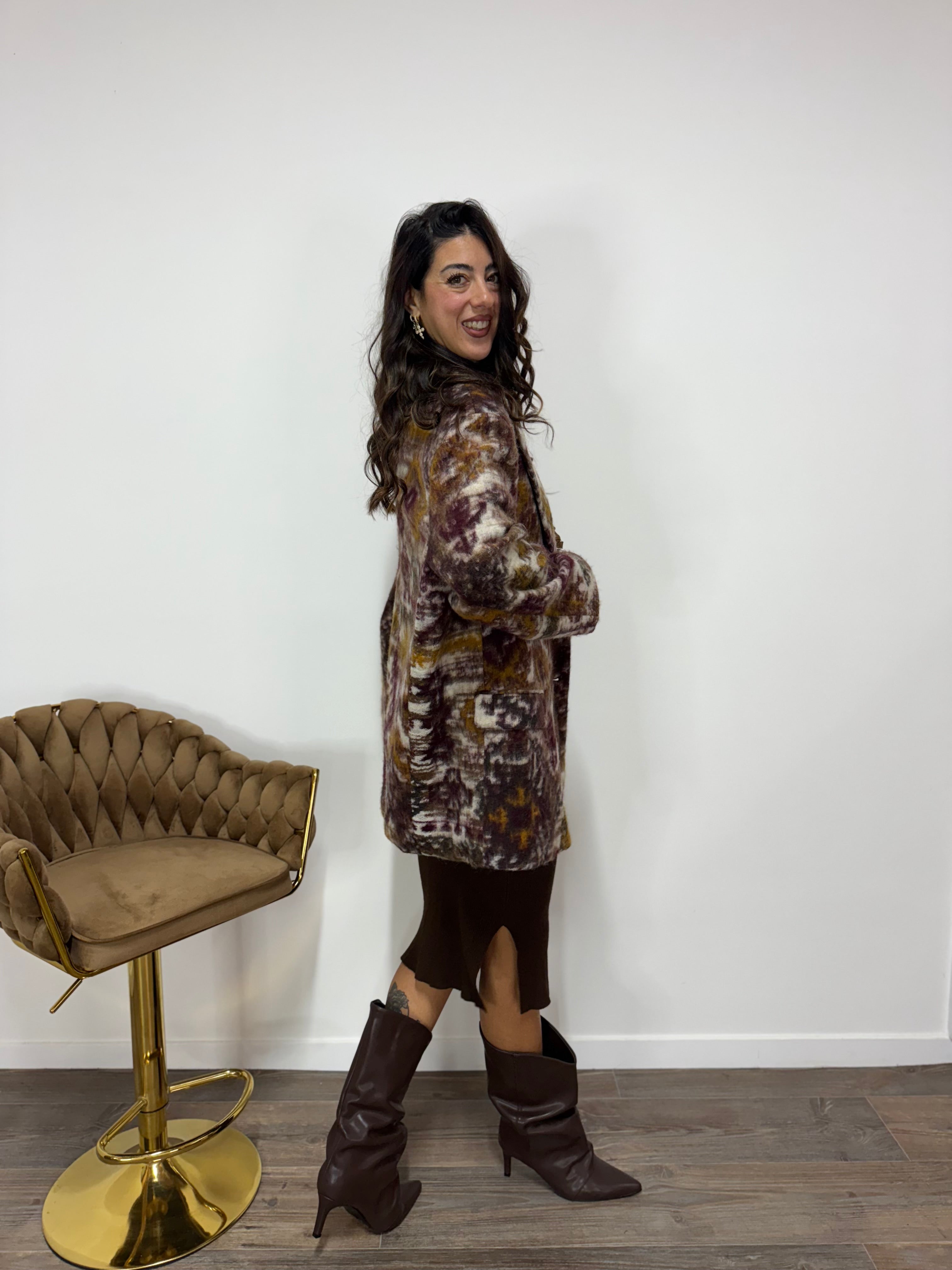 Blazer Wool Abstracted LUMINA Bordeaux