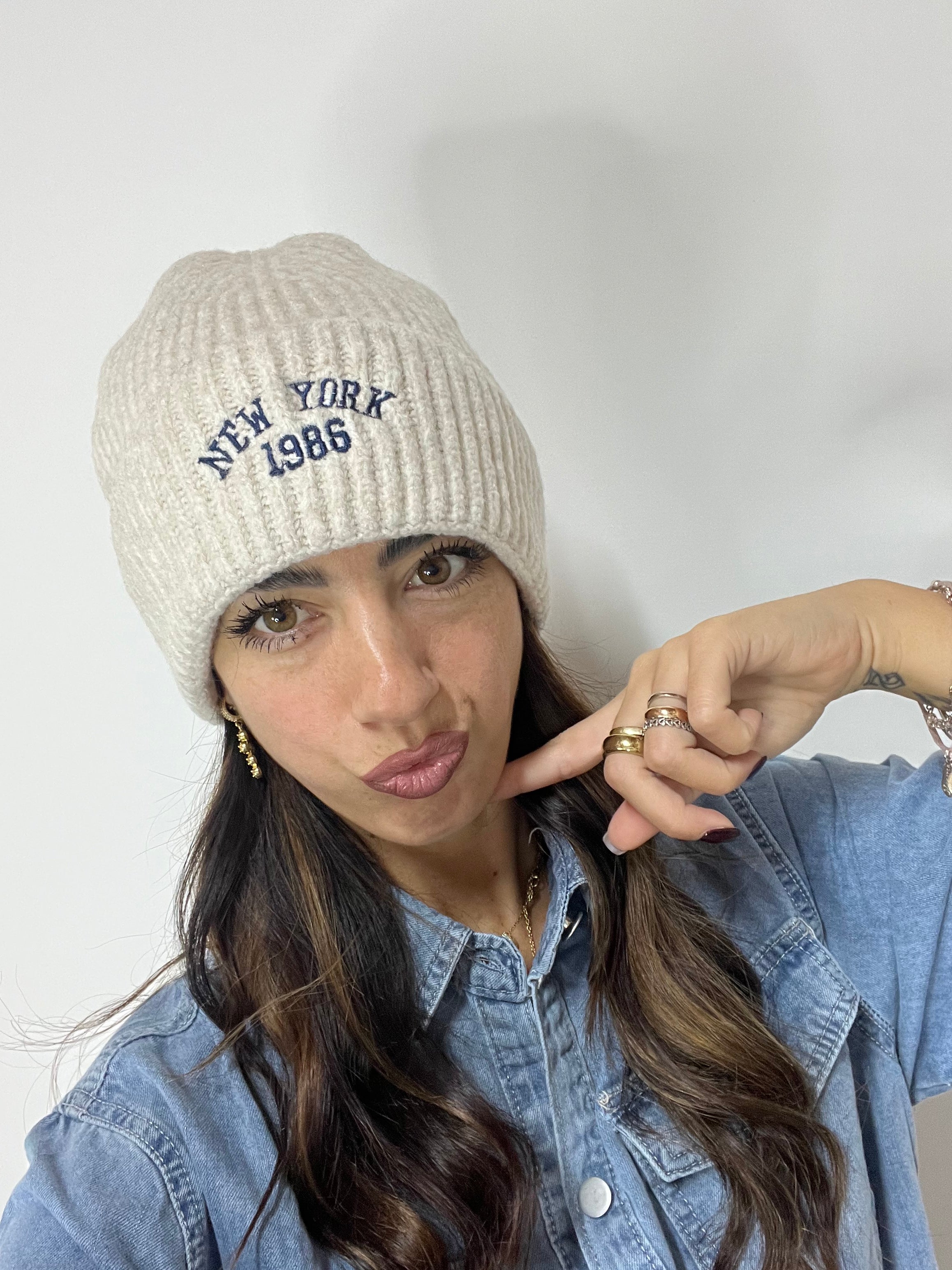 Cappello New York Panna