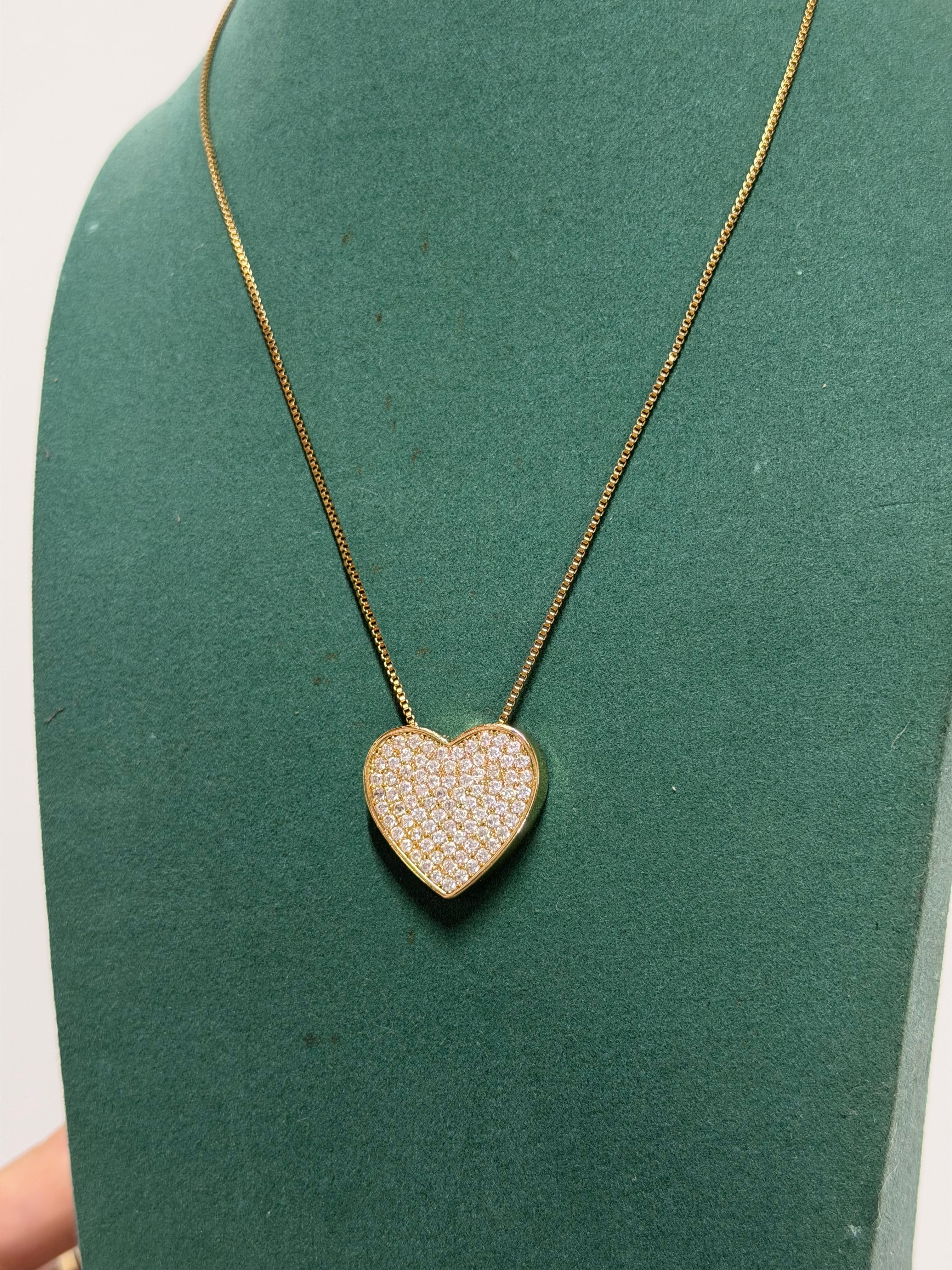 Collana Big Heart Brilla Gold