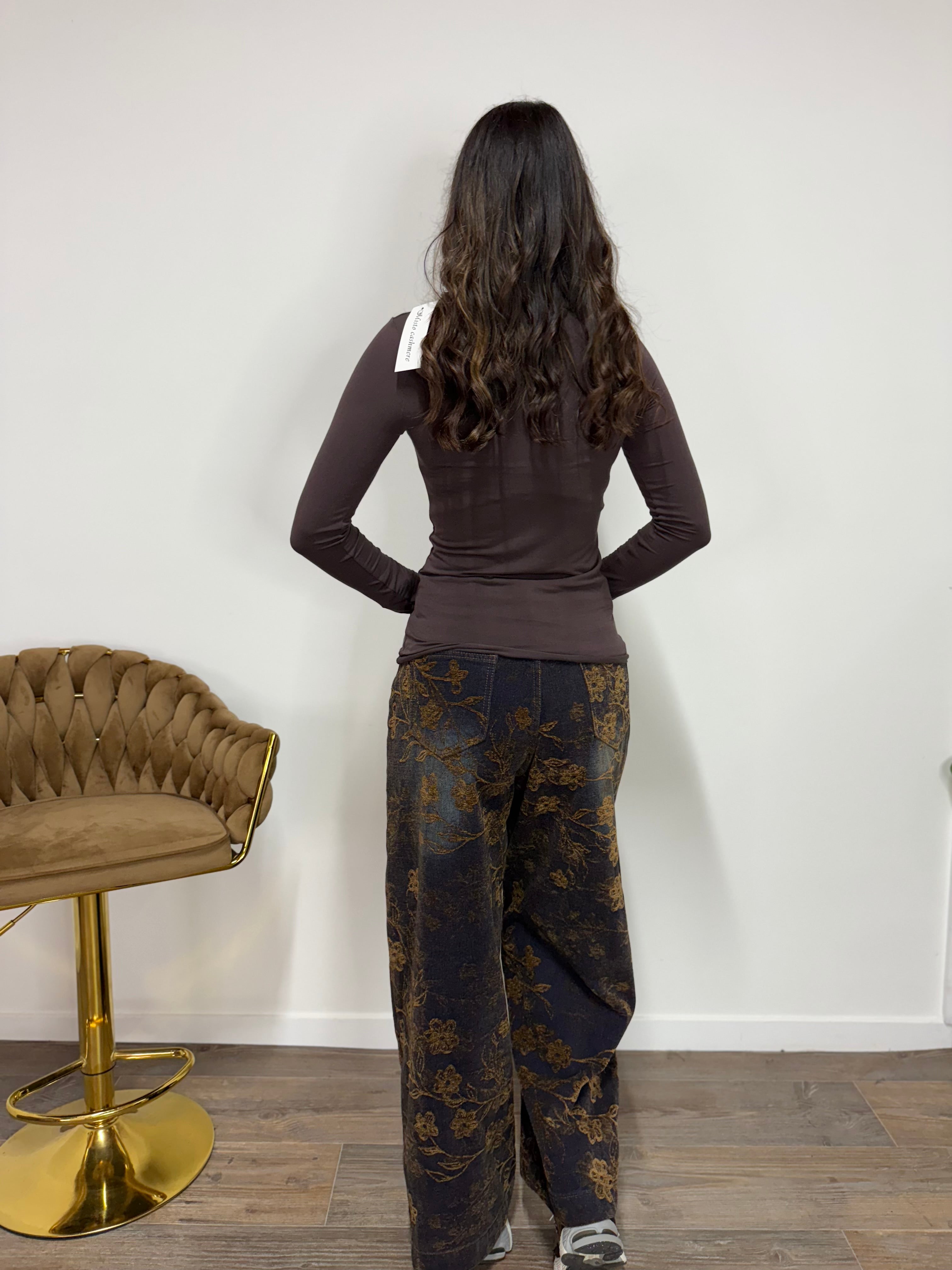 Maglia SottoTutto Cashmere Marrone