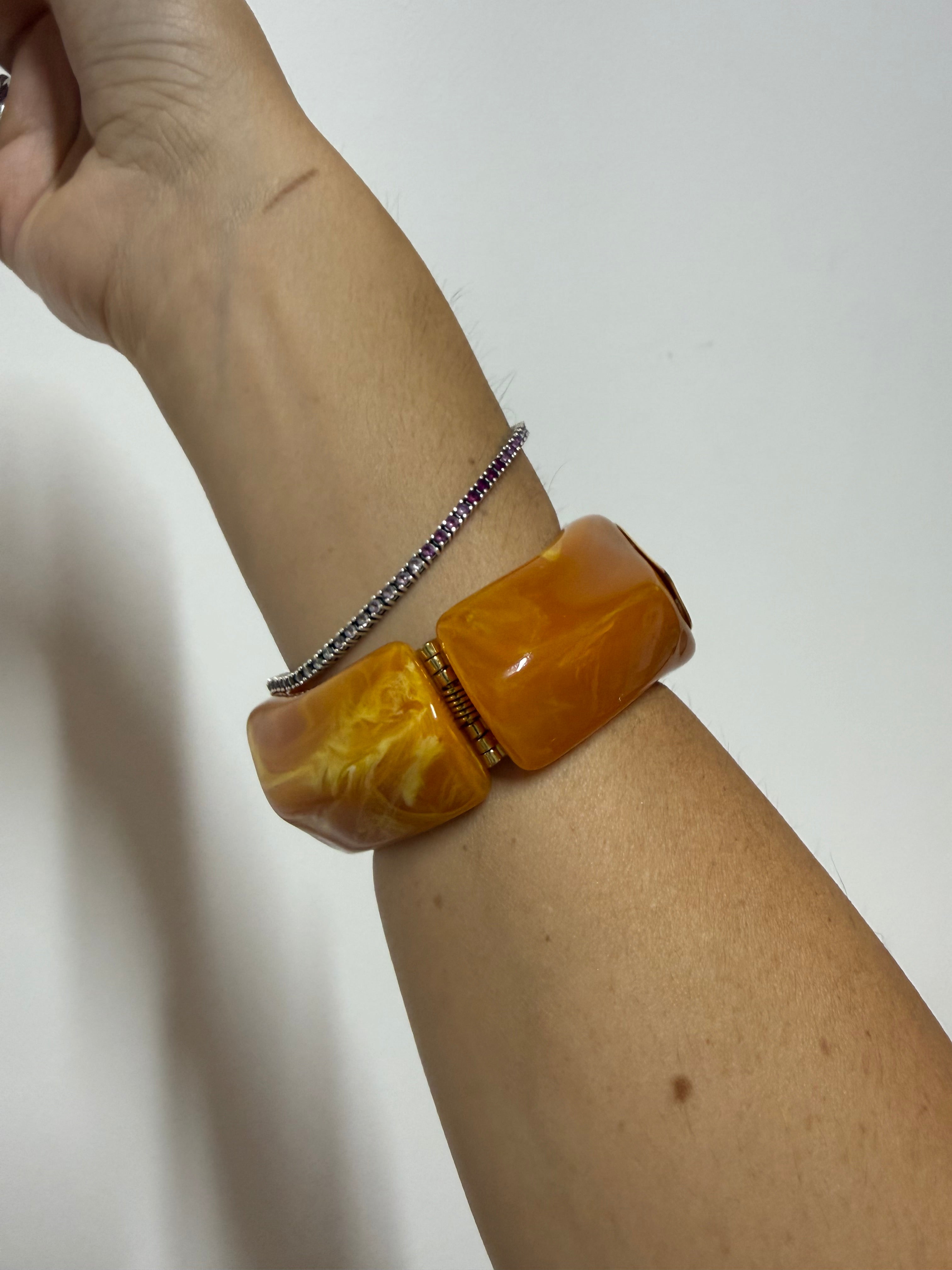 Bracciale Marmorizzato Arancio