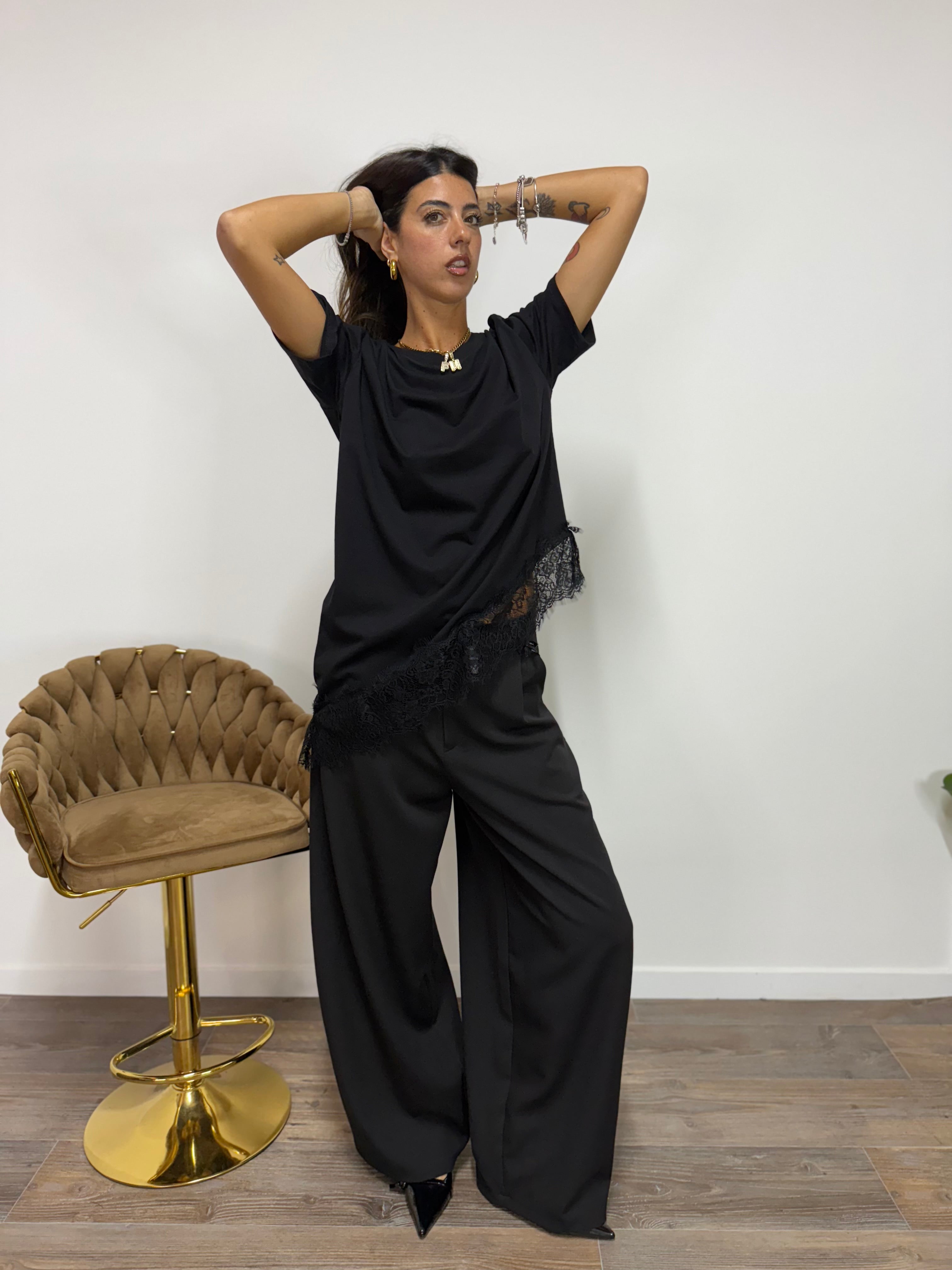 T-Shirt Lingerie LUMINA Nera