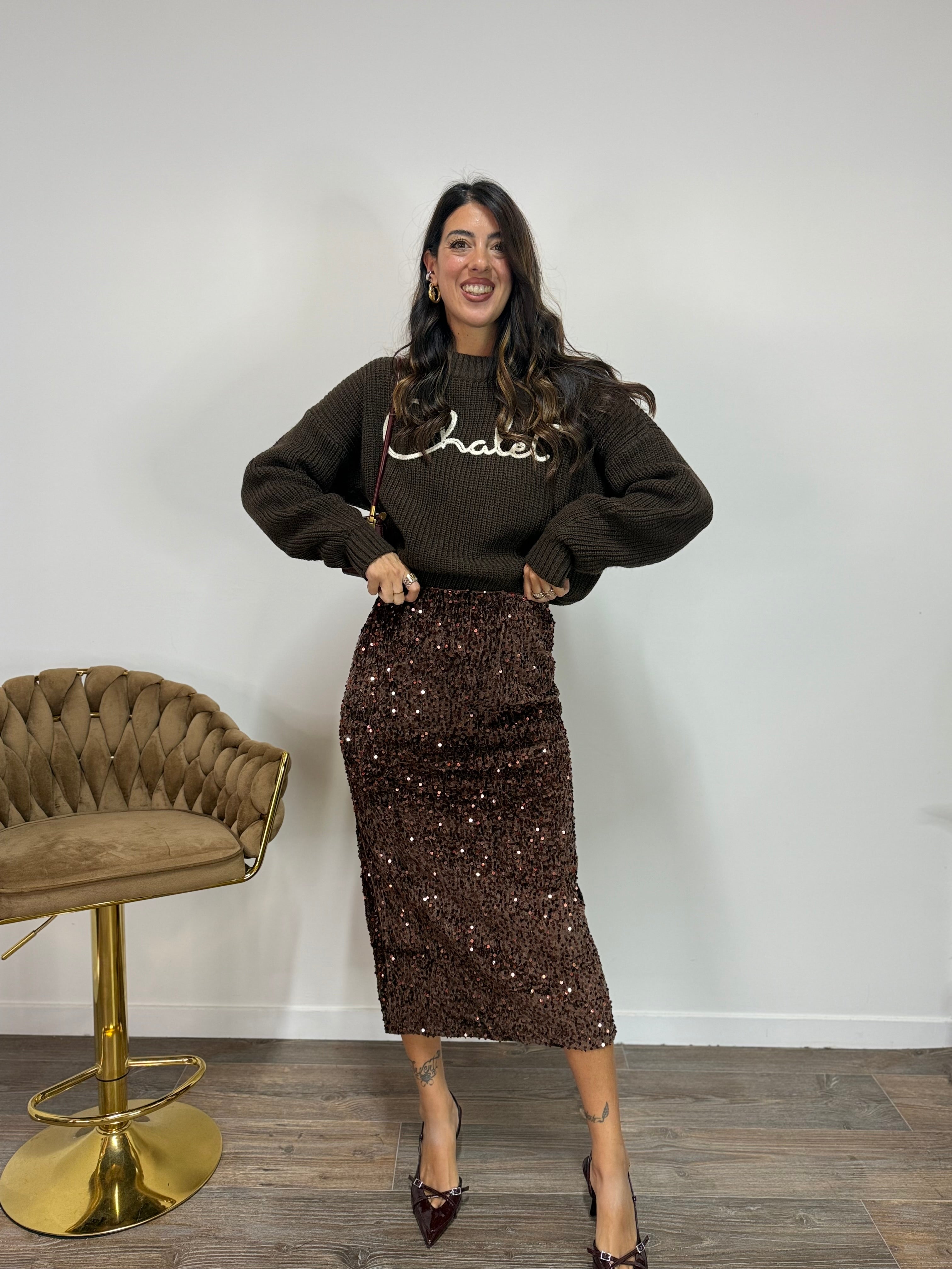 Pull Chalet LUMINA Marrone