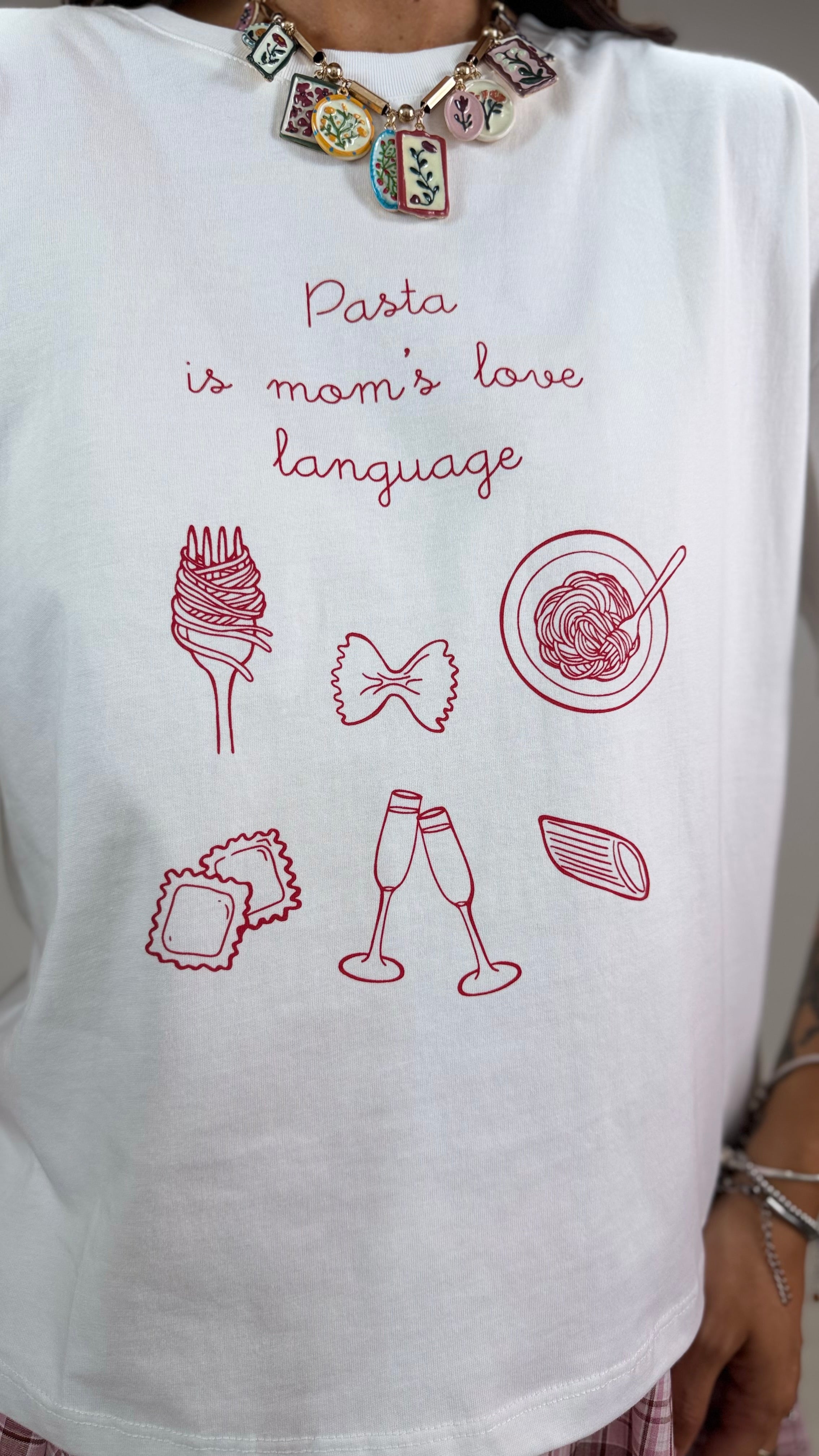 T-Shirt Love Pasta LUMINA