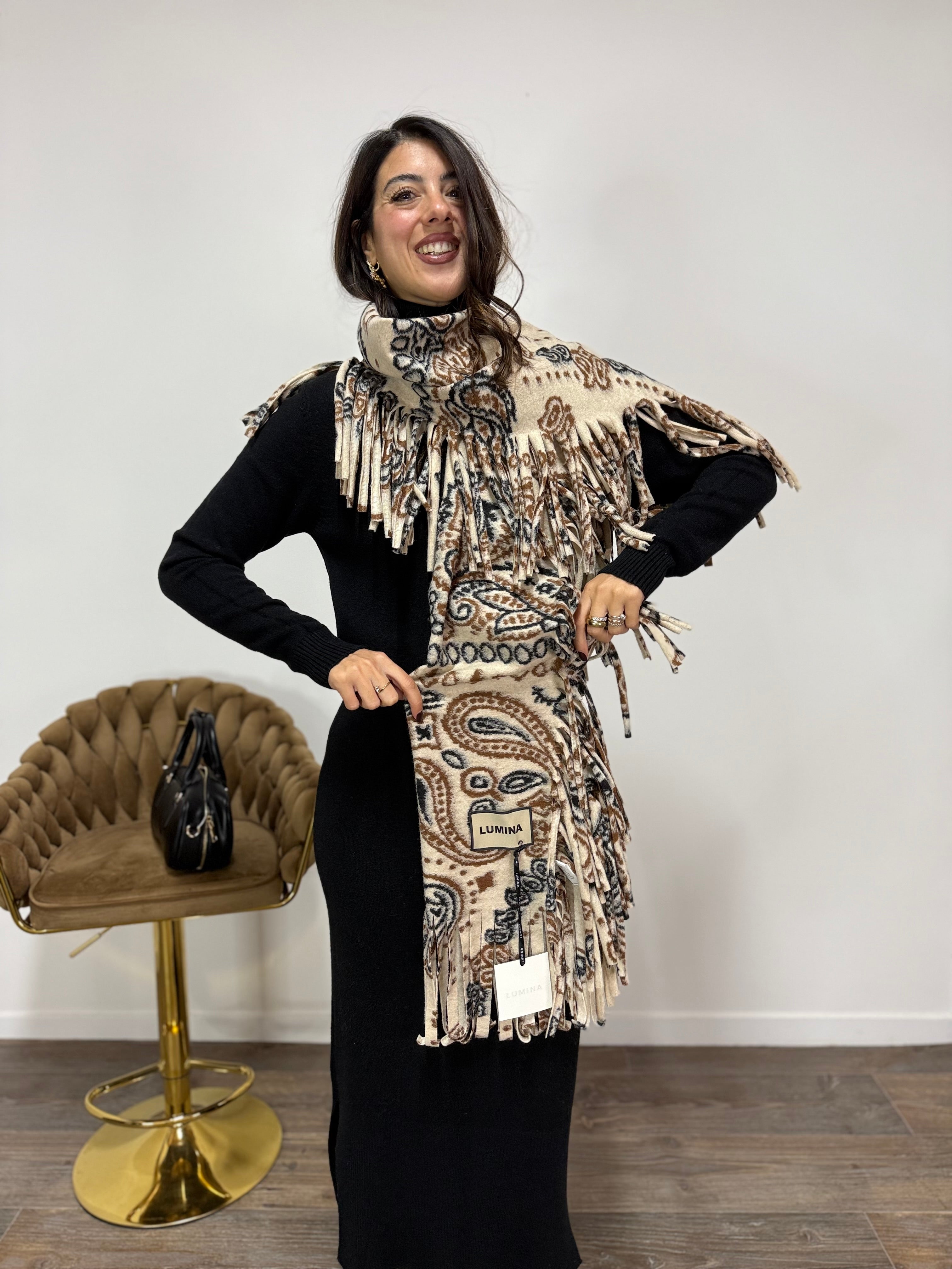 Sciarpa Bandana LUMINA Beige