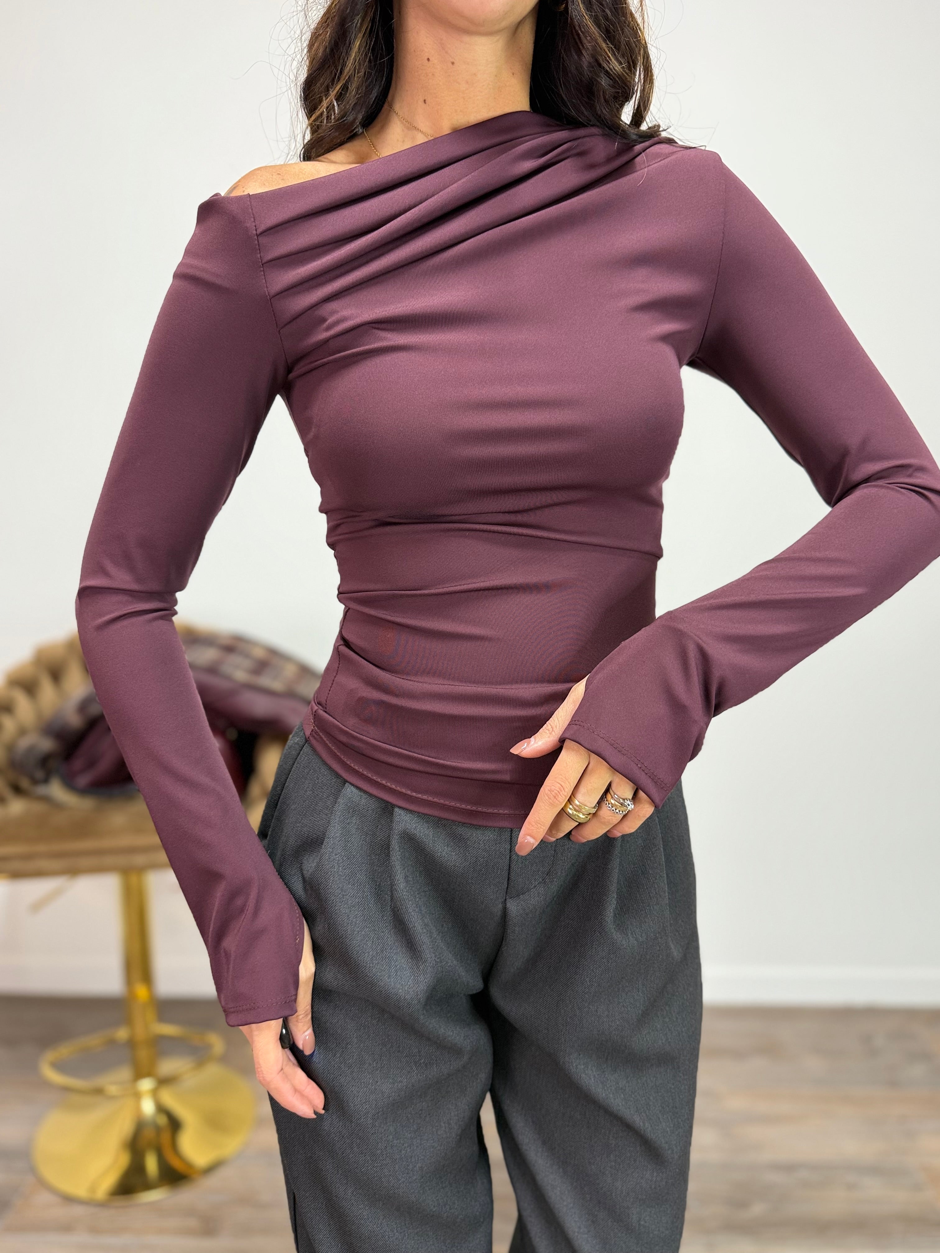 Maglia Kim Bordeaux