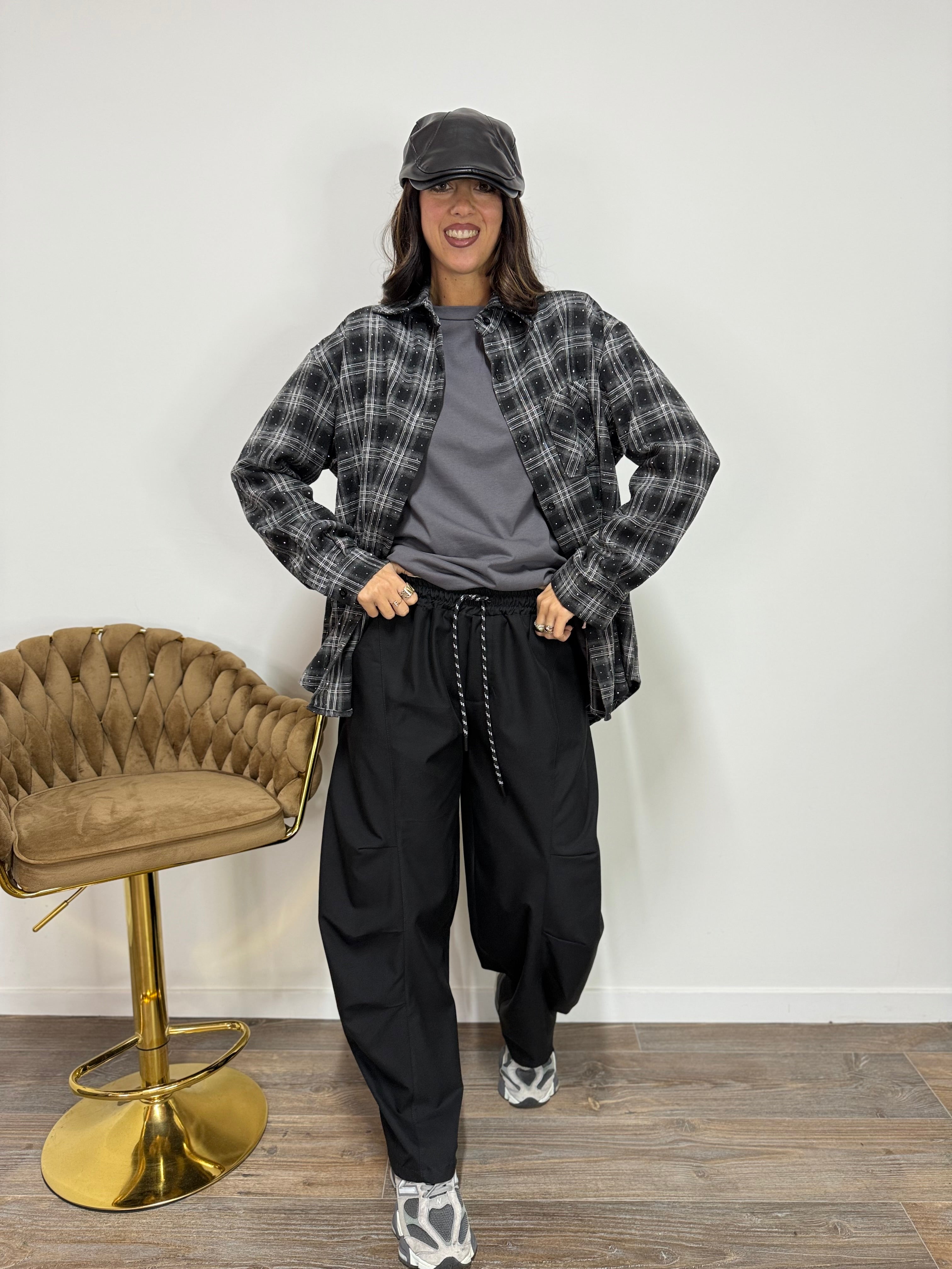 Camicia Tempesta Stellata Black