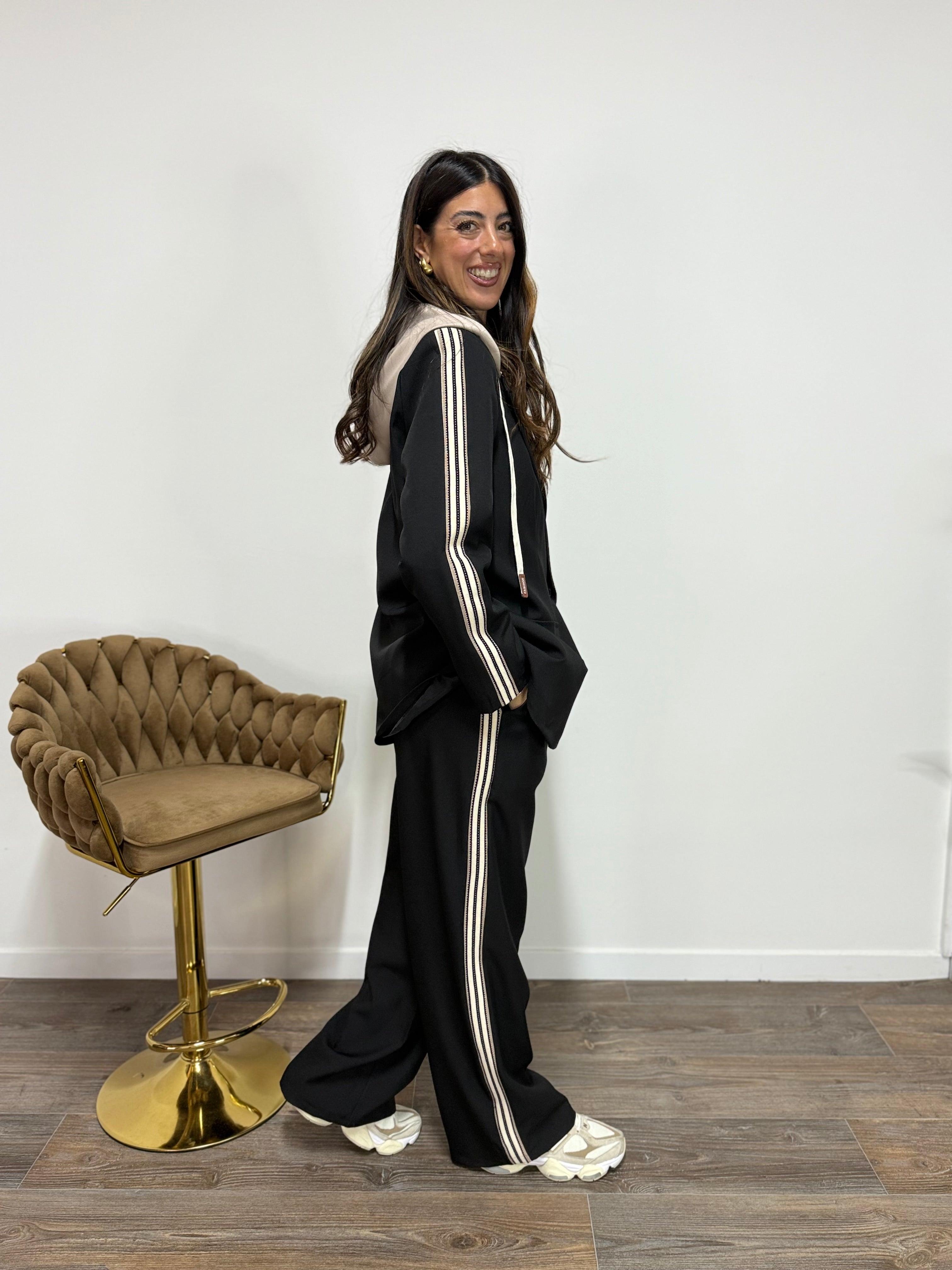 Tailleur New Jersey Nero