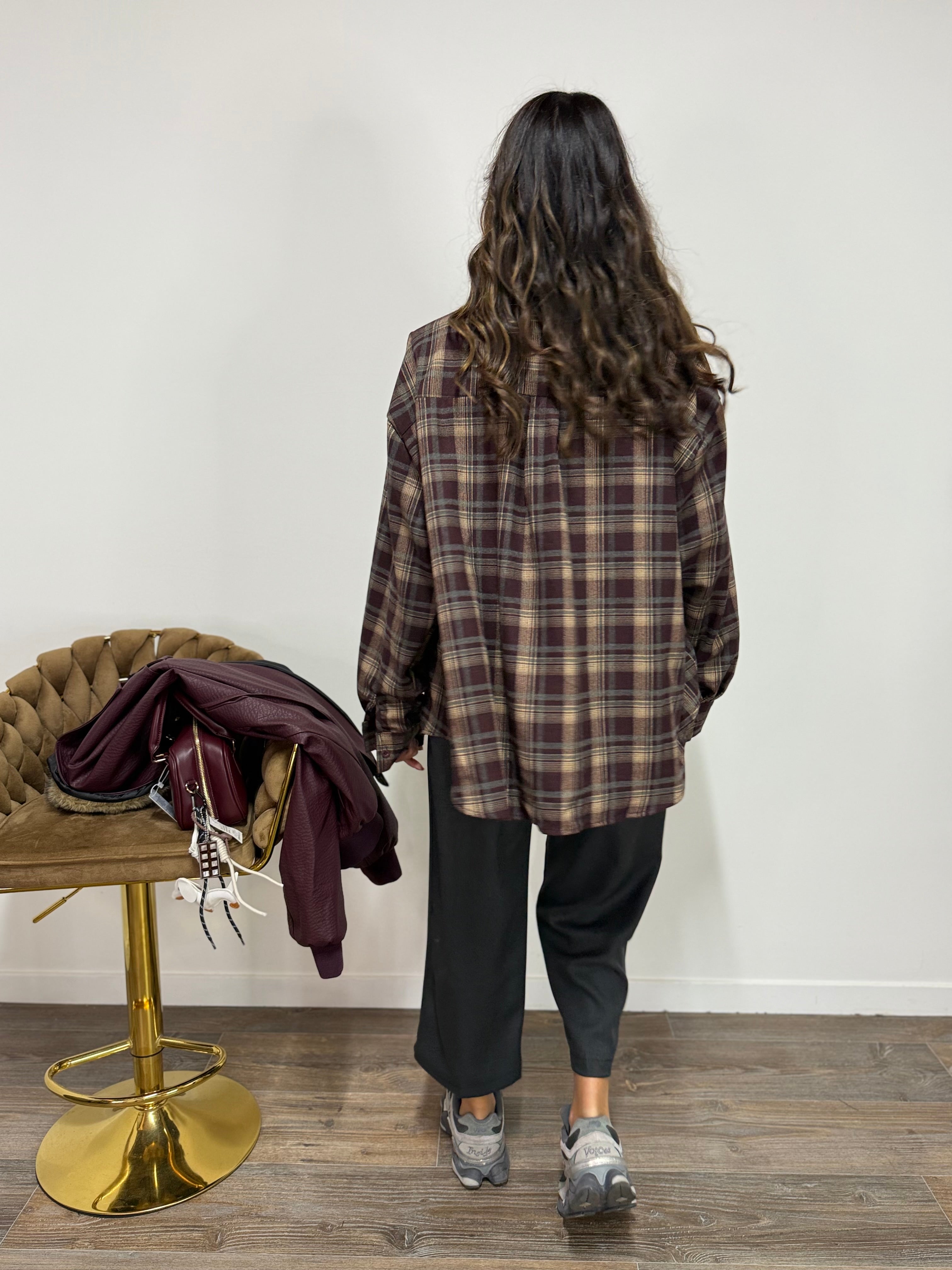 Camicia Rustic Bordeaux