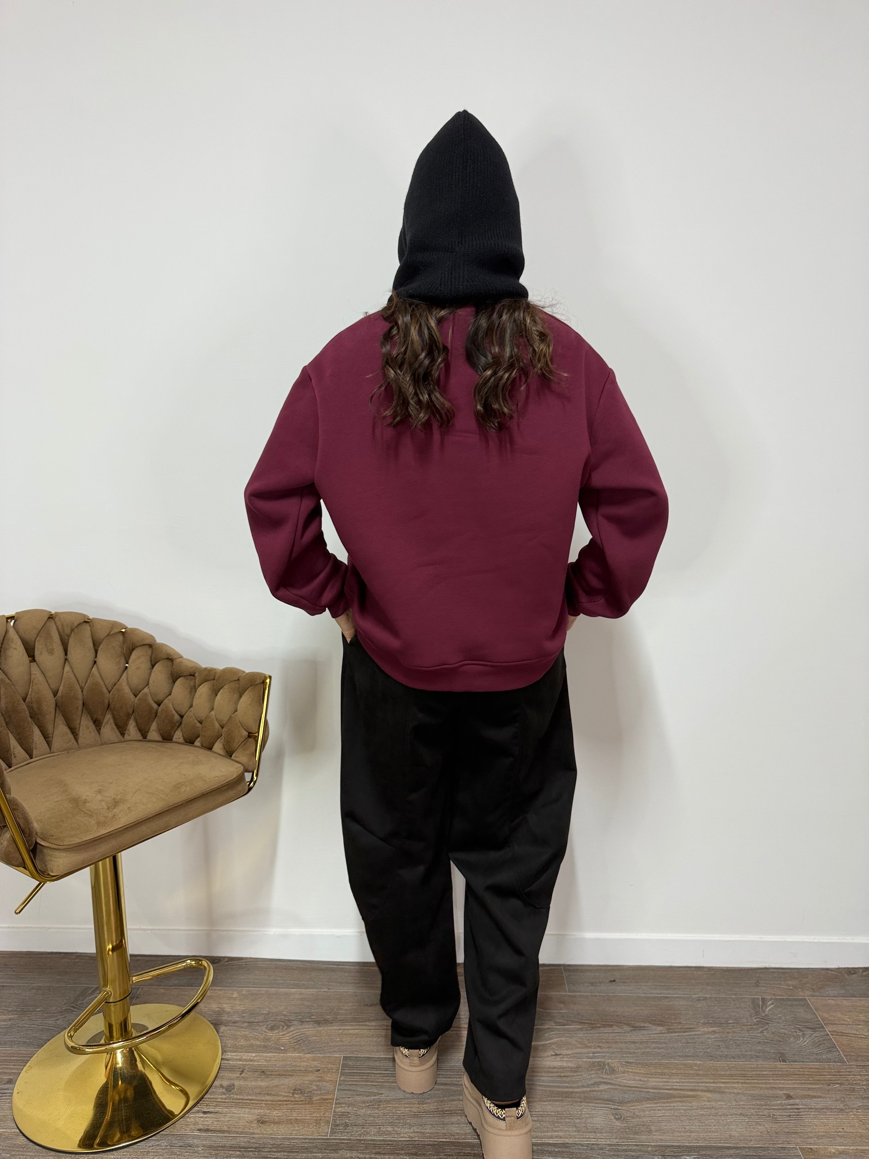 Felpa Carina LUMINA Bordeaux