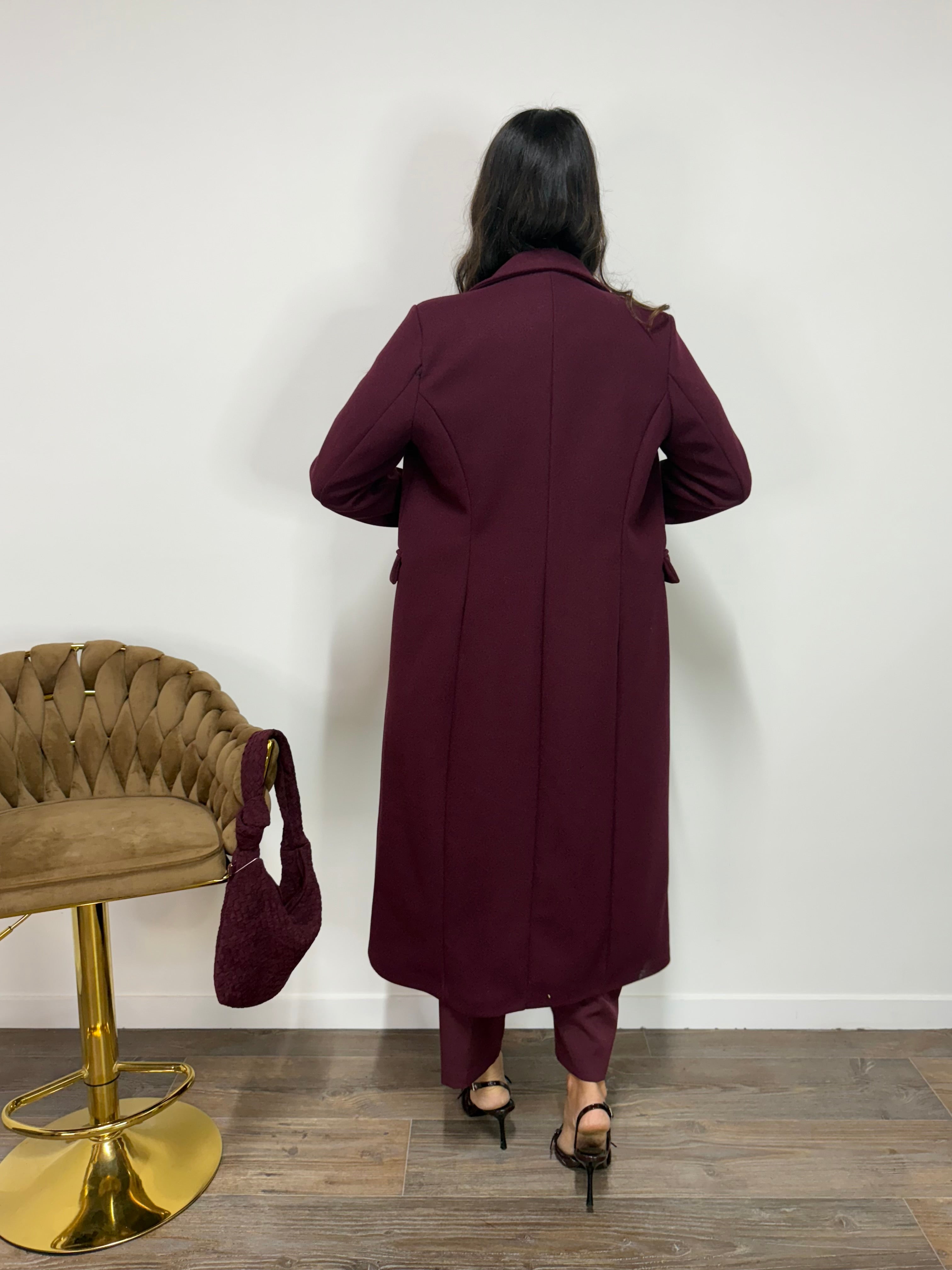 Cappotto Alicia Bordeaux