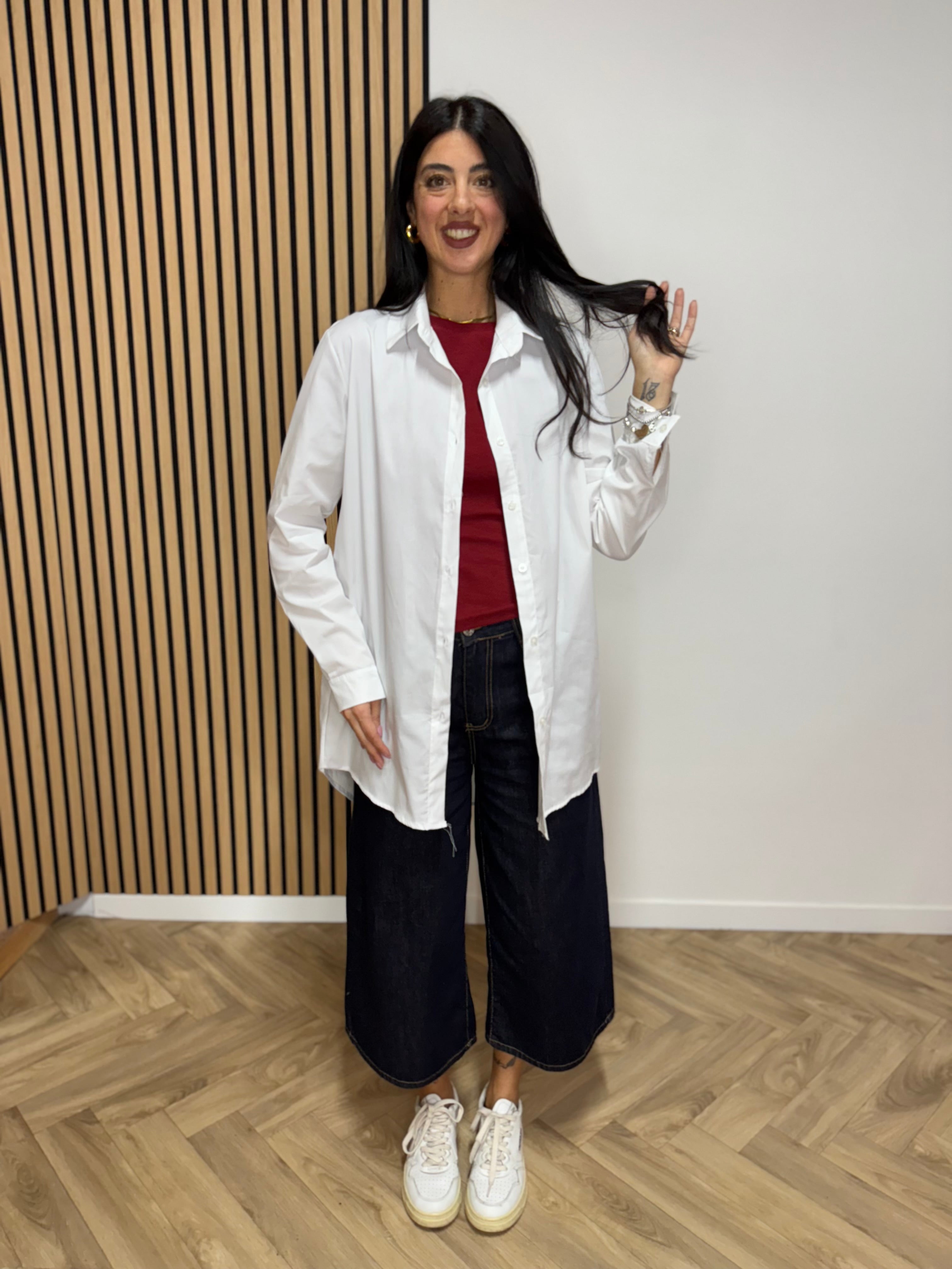 Maxi Camicia Classic Bianca