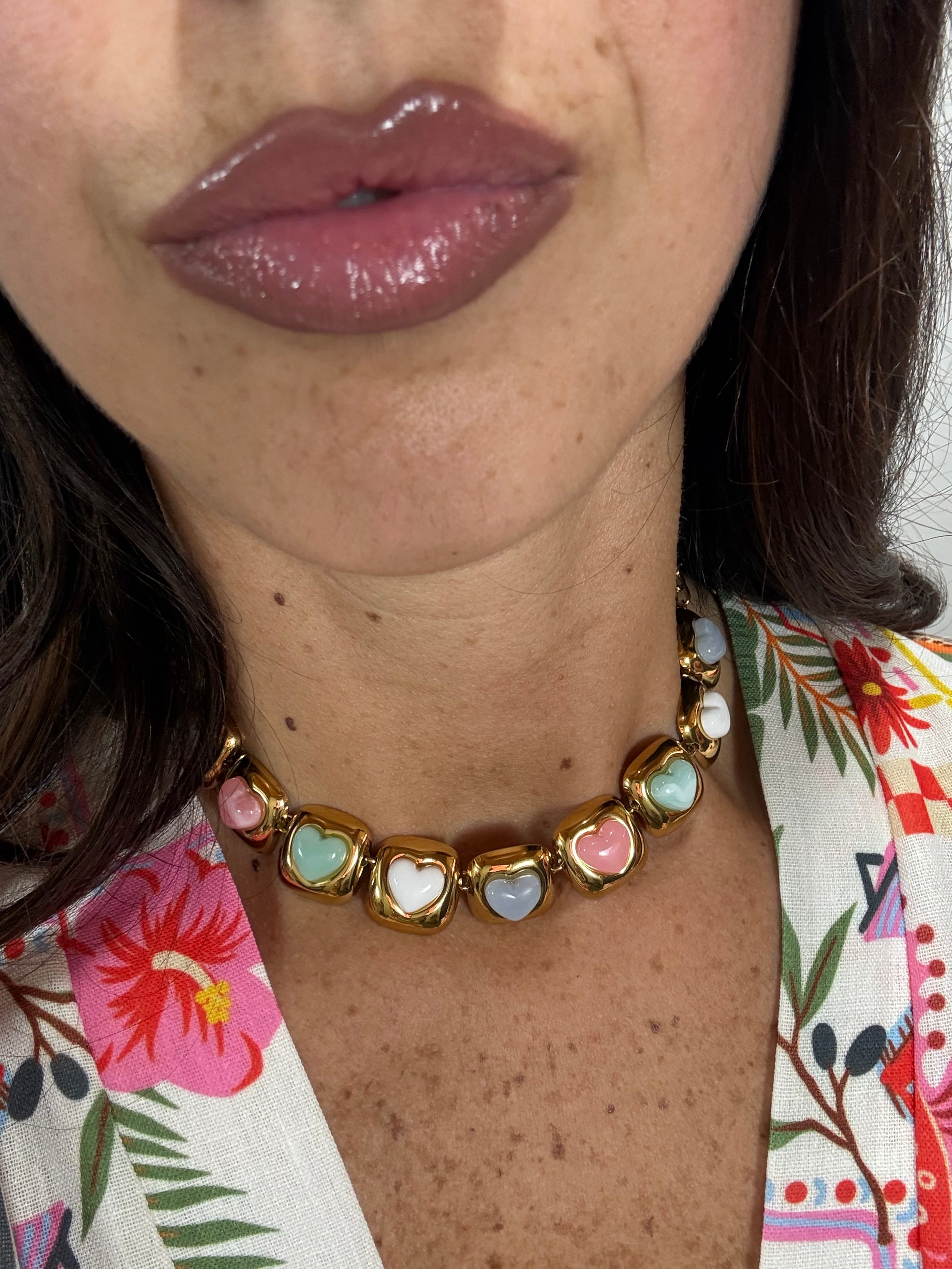 Collana Multicolor Heart