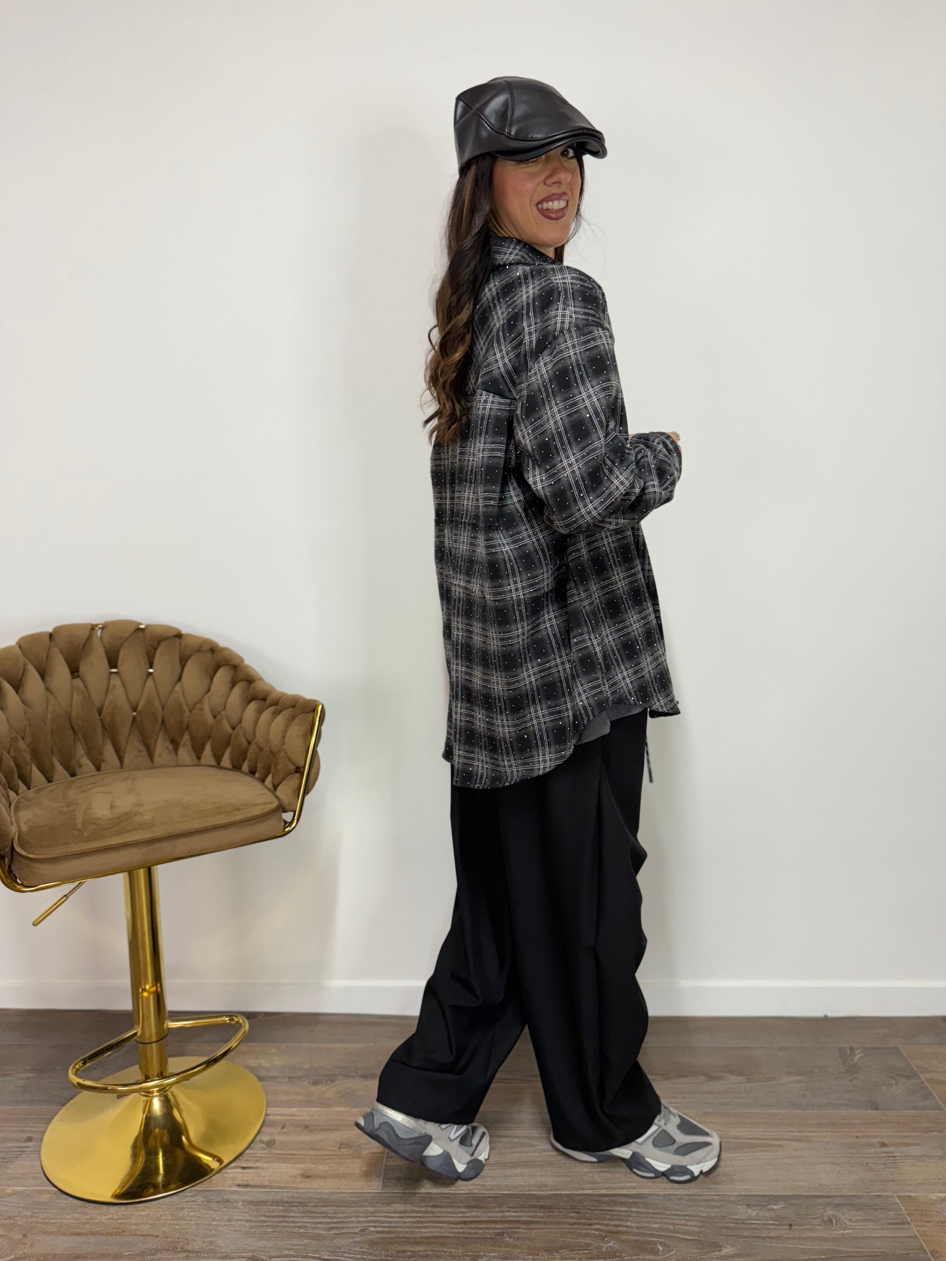 Camicia Tempesta Stellata Black