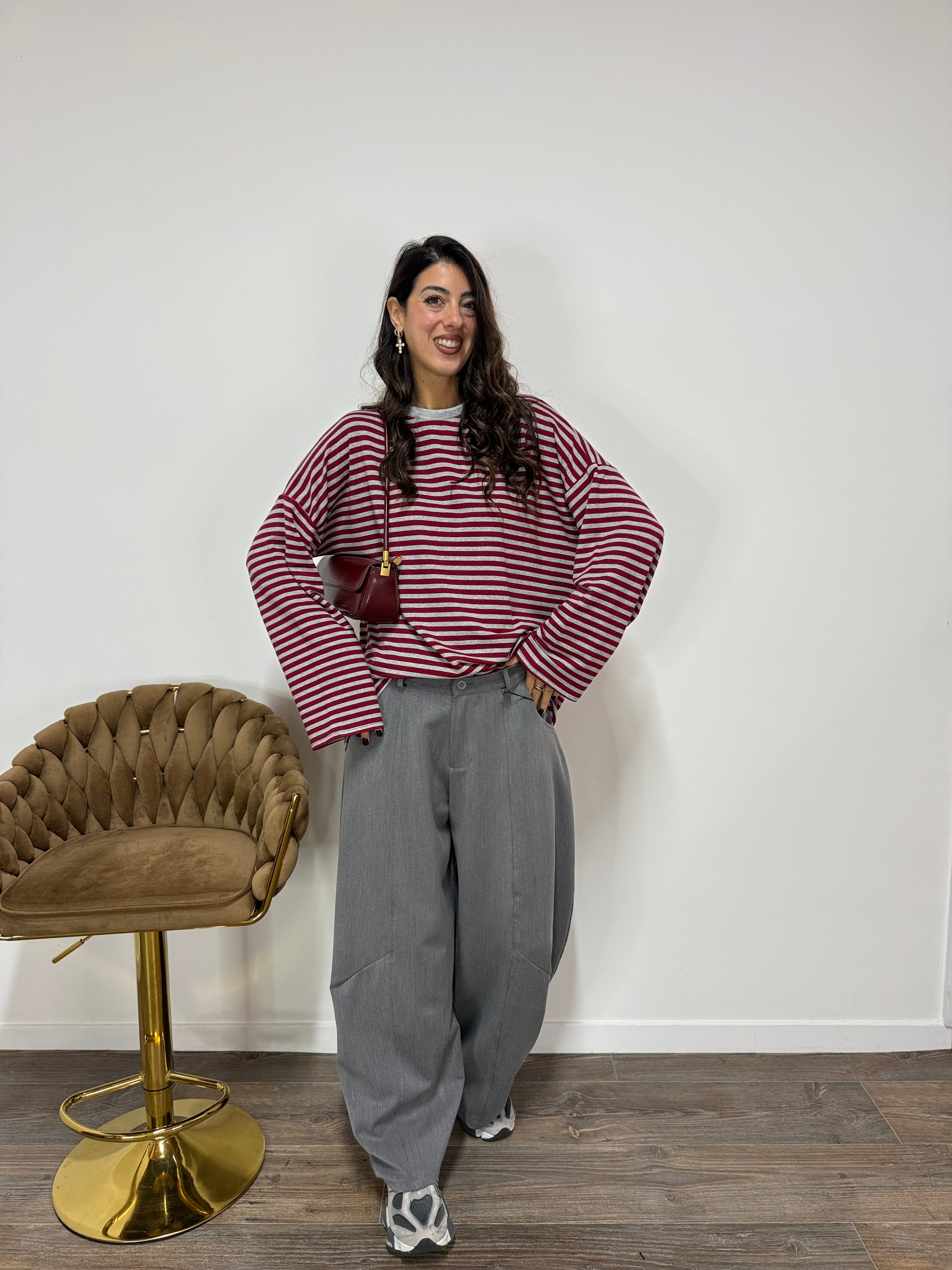 Pantalone Balloon Grigio