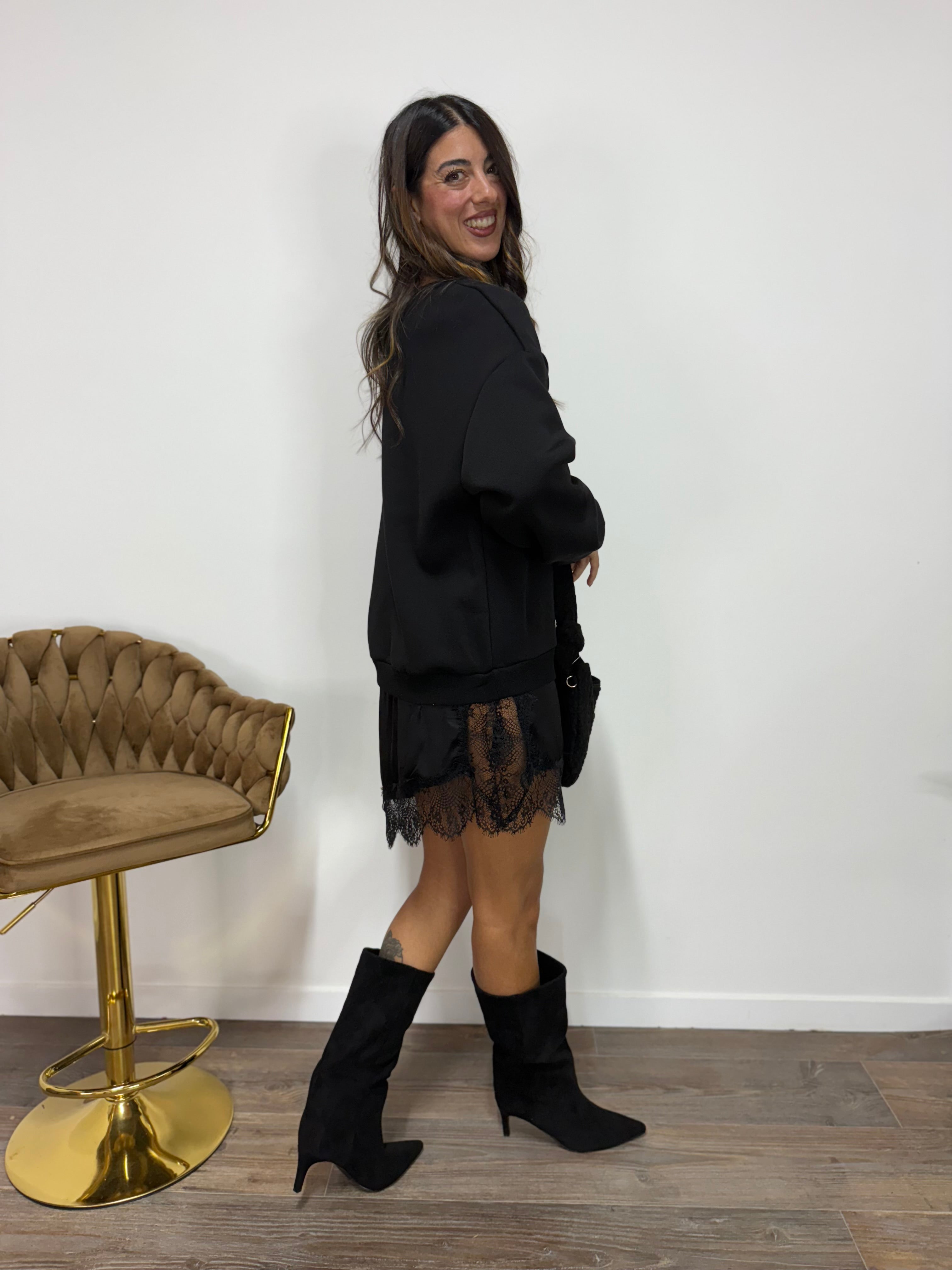 Abito/Felpa Lingerie LUMINA Nero