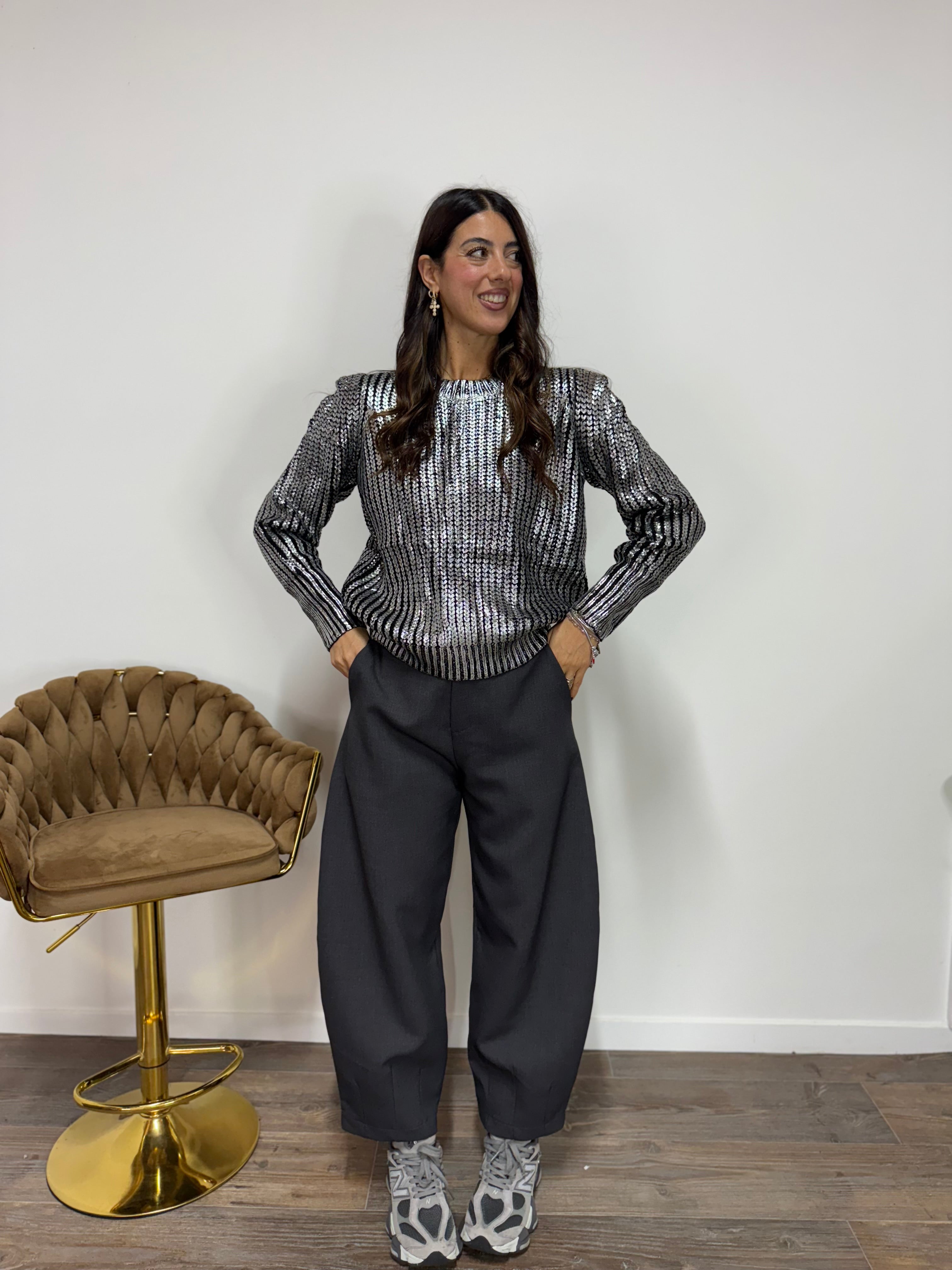 Pantalone Twist LUMINA Grigio