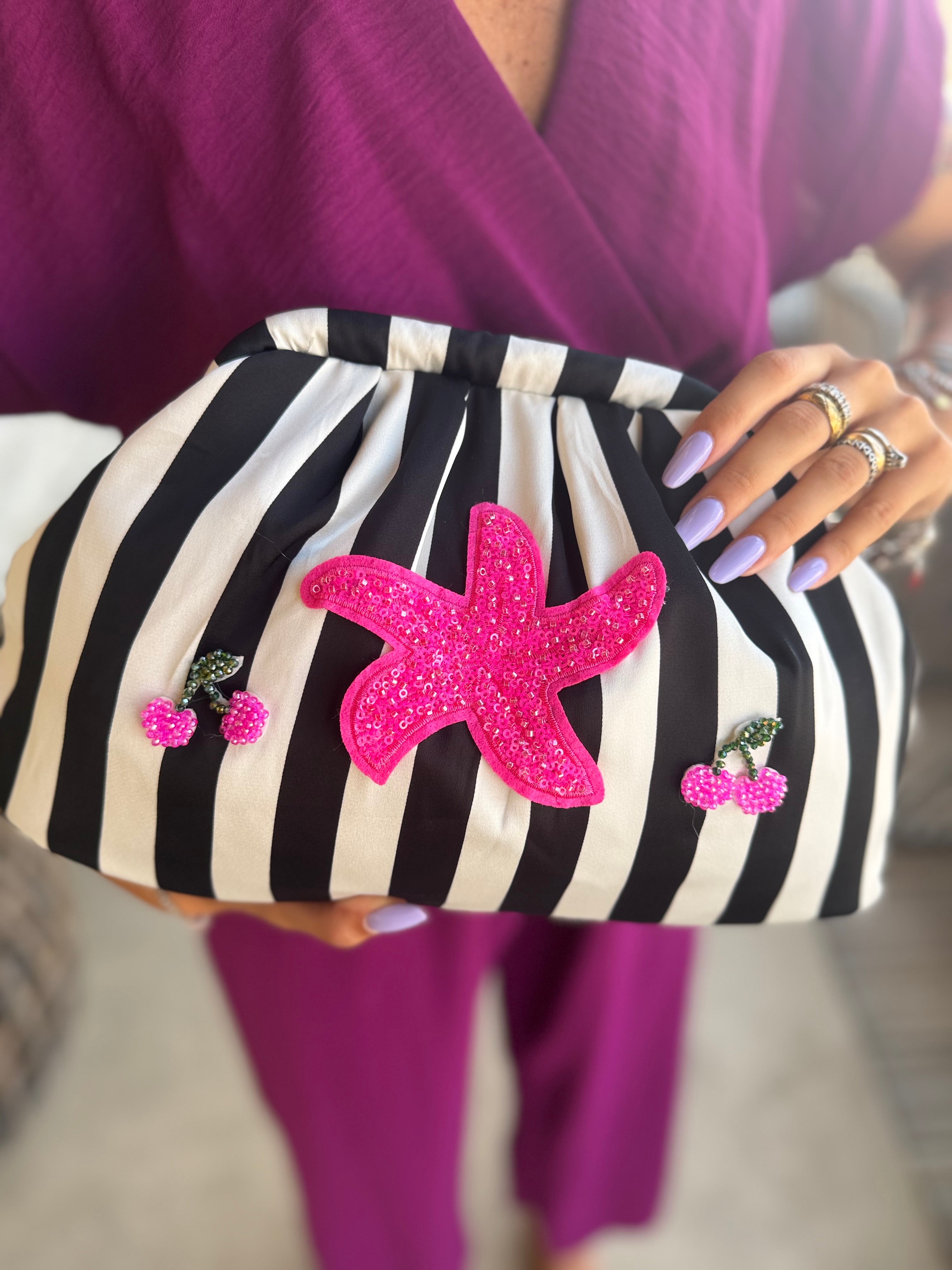 Pochette Starfish Fucsia