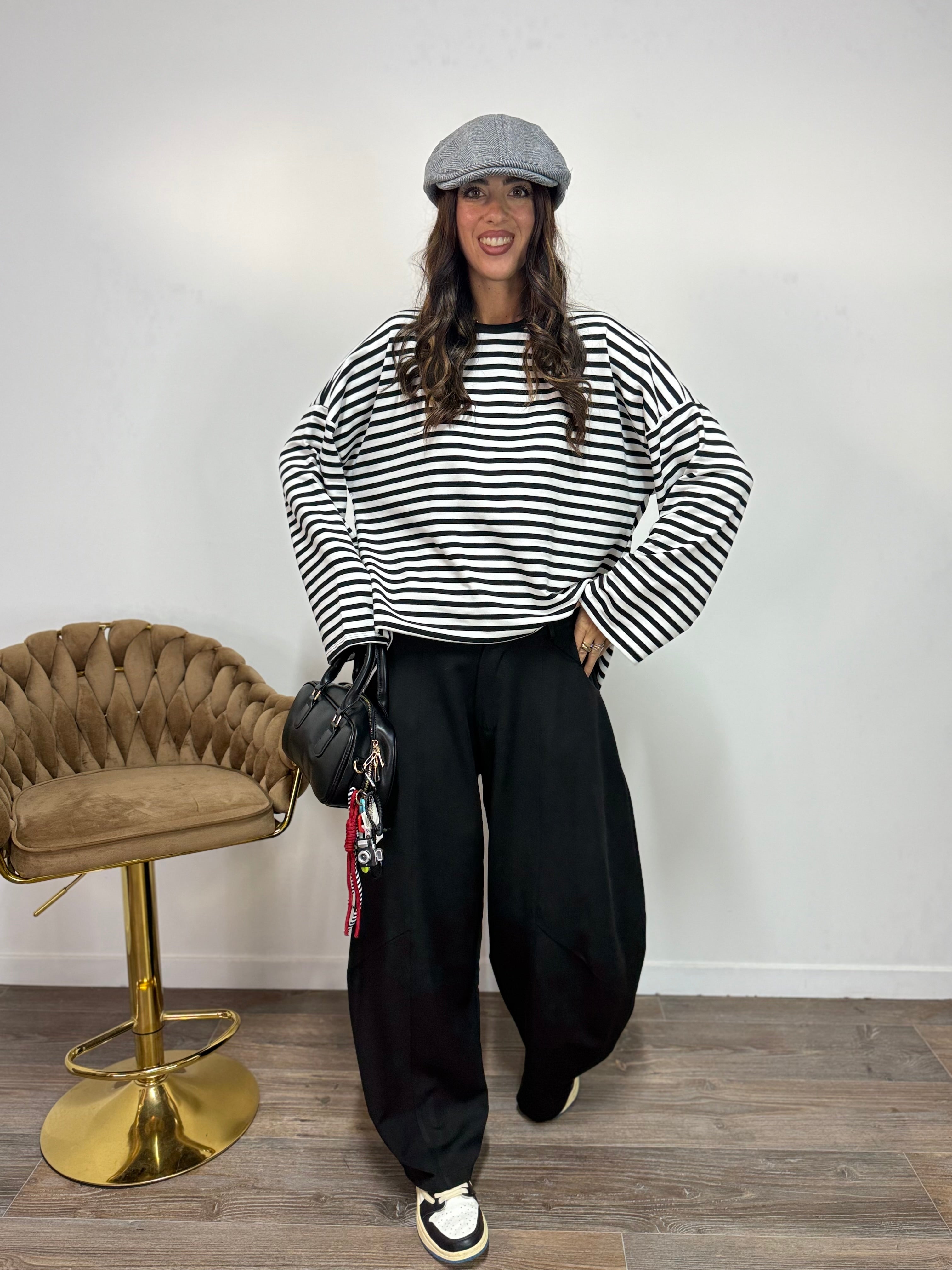 Pantalone Balloon Nero