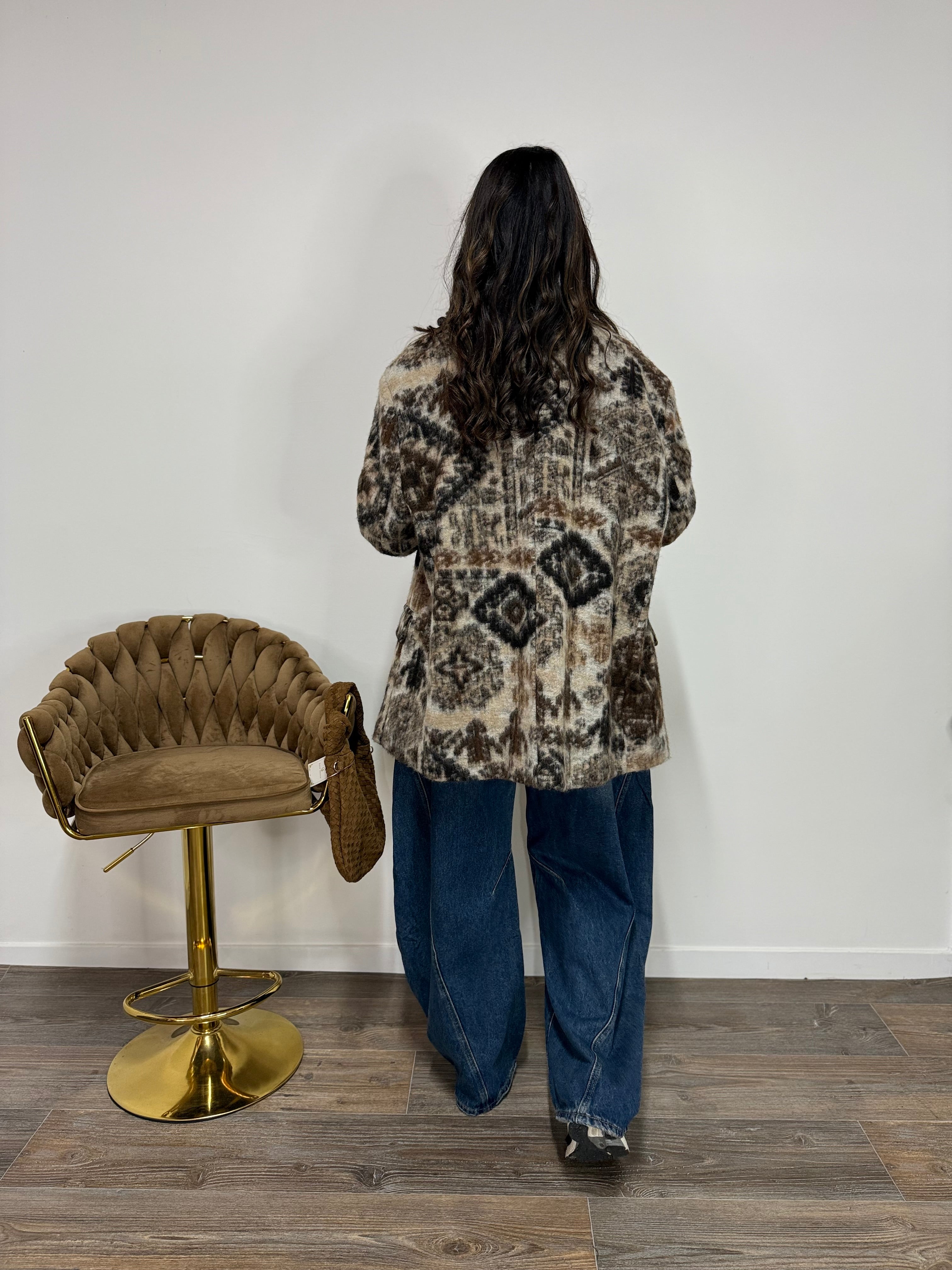 Blazer Wool Abstracted LUMINA Fango