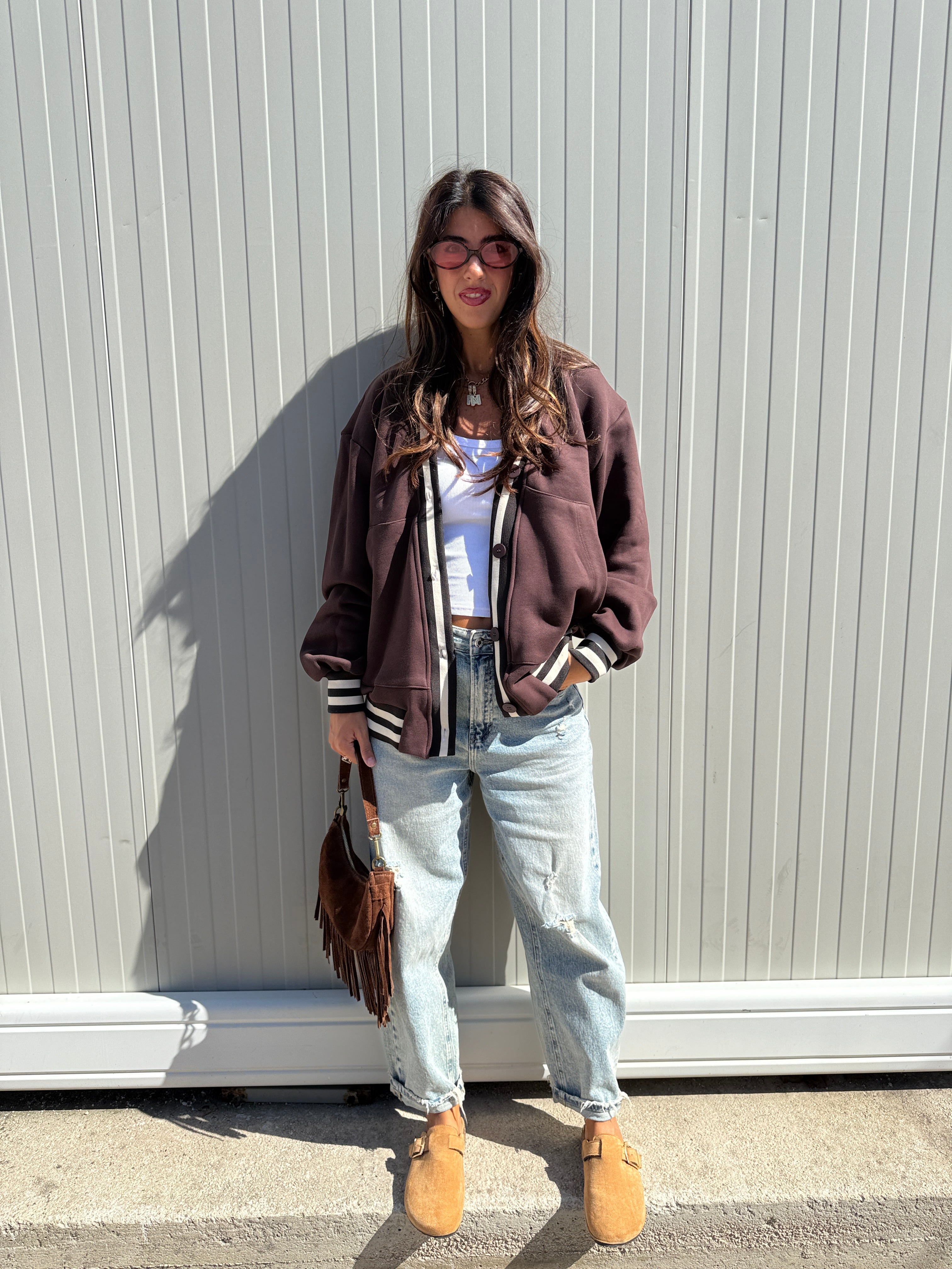 Cardigan Urban LUMINA Marrone