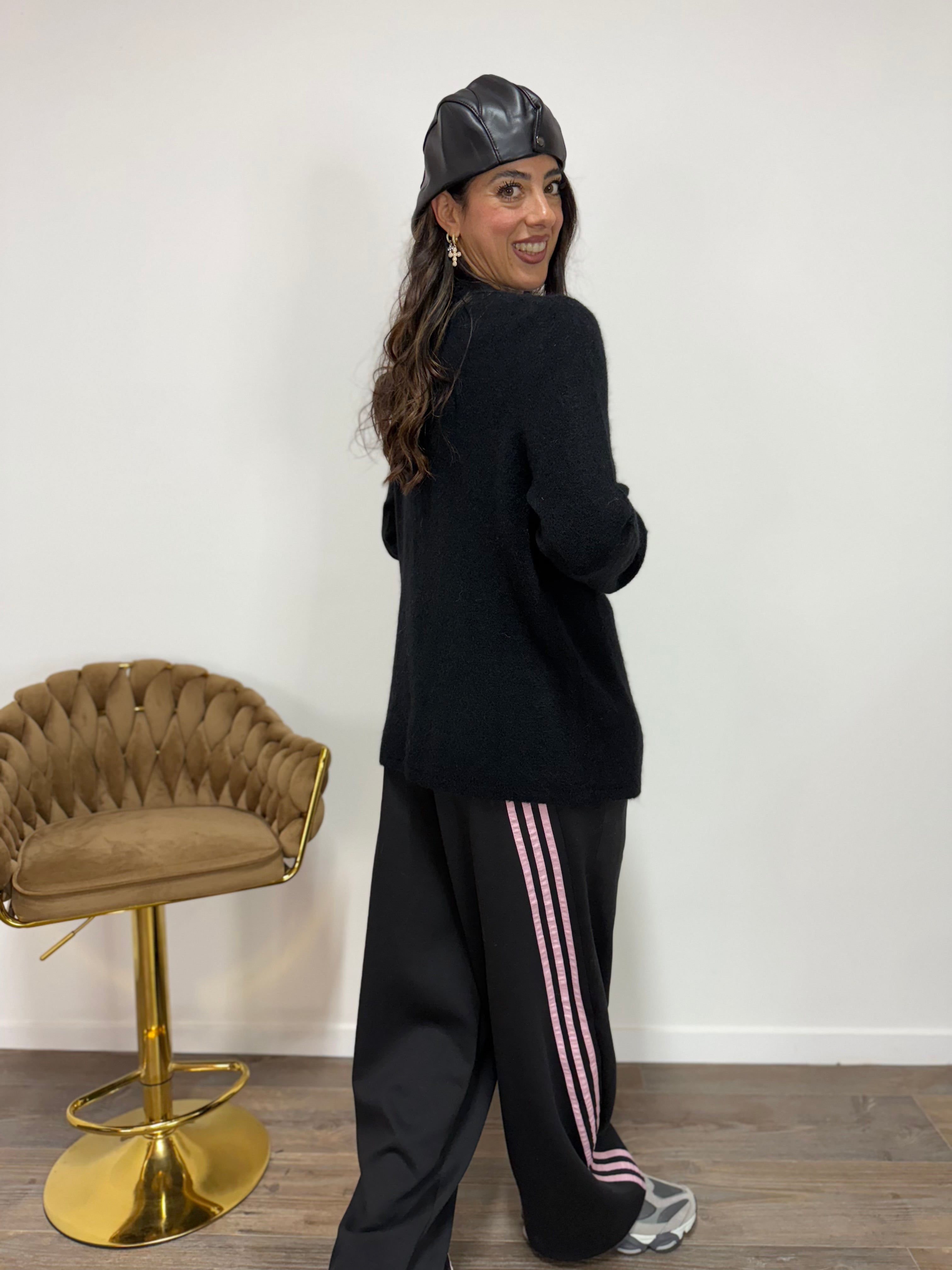 Cardigan Soffice LUMINA Nero