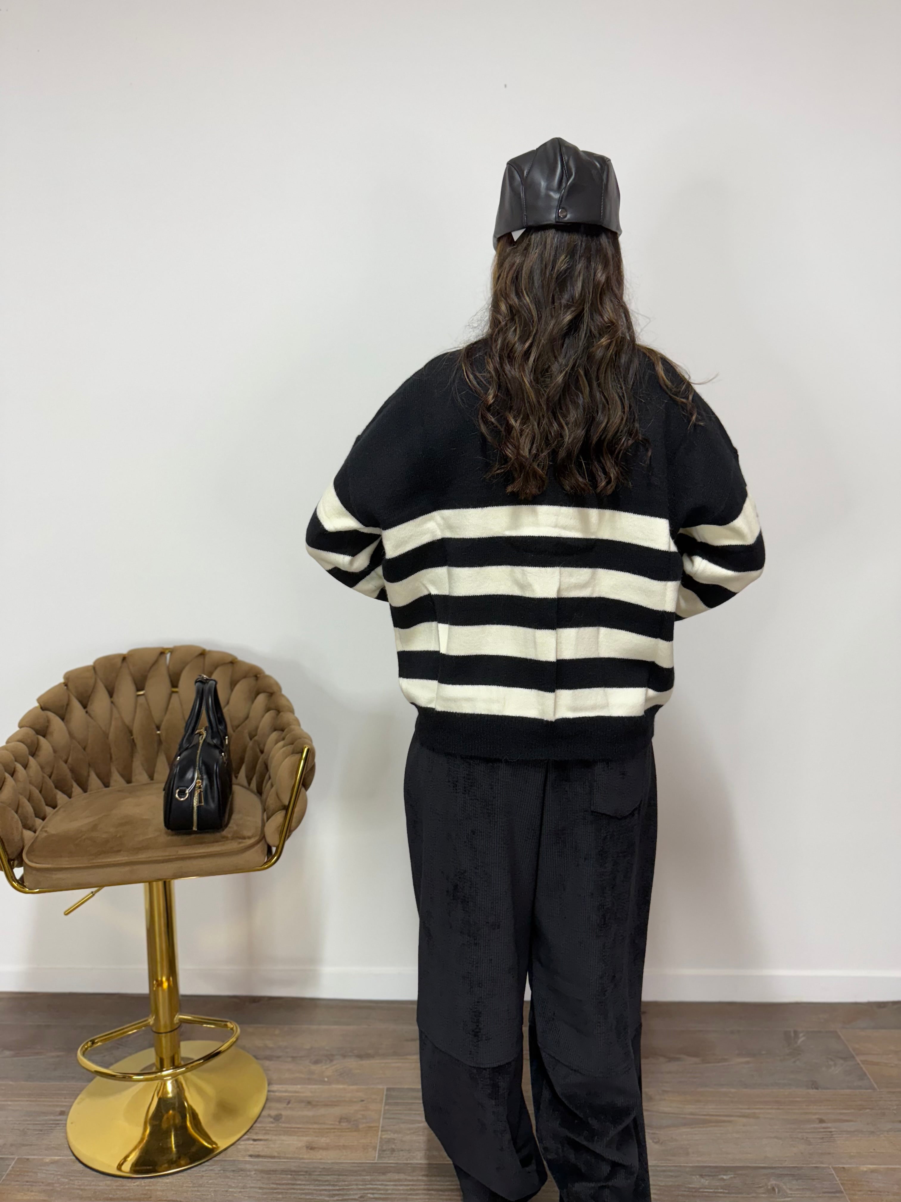 Cardigan Soccer Black