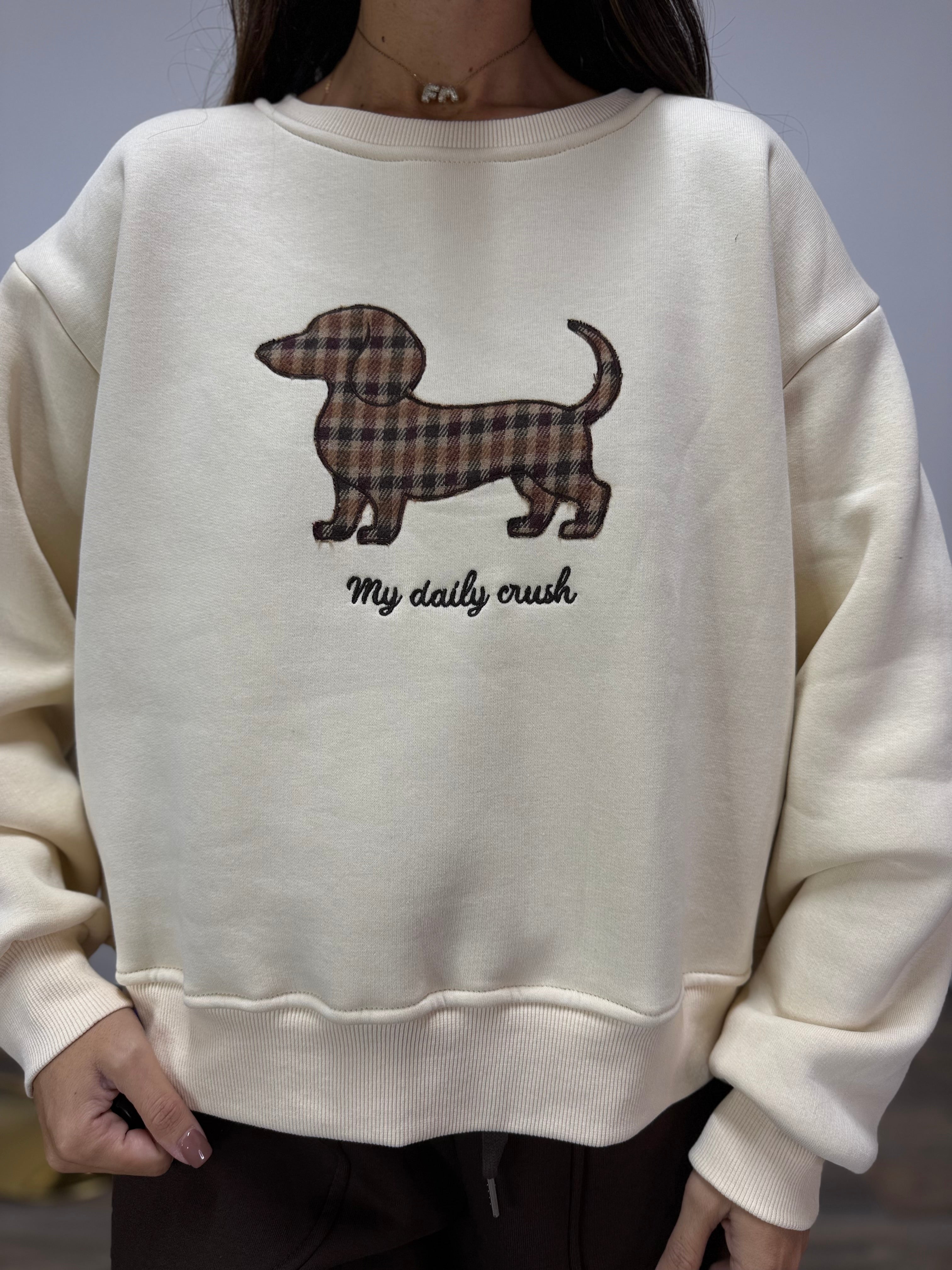 Felpa Bassotto LUMINA Panna