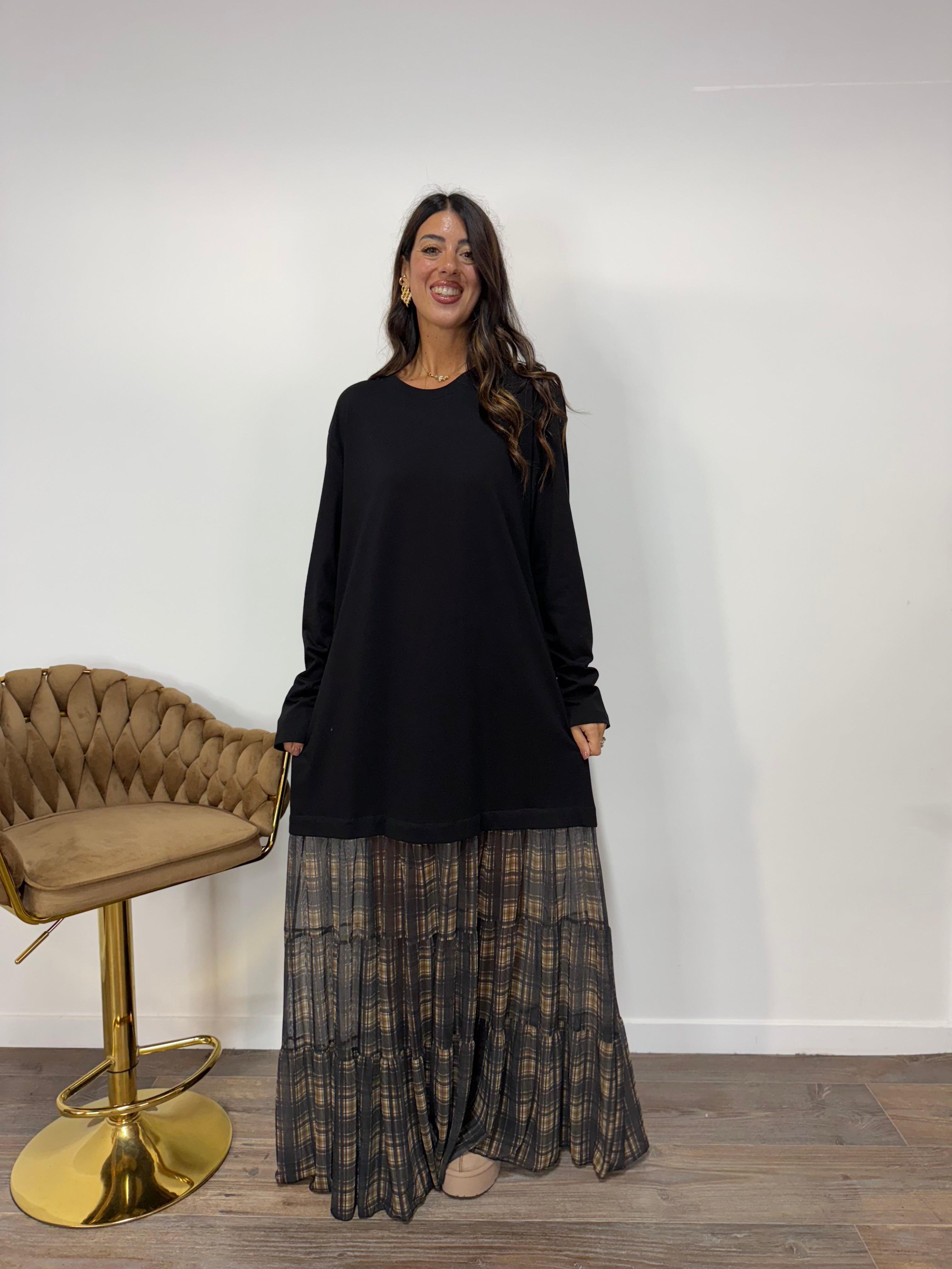 Abito Kilt LUMINA Nero