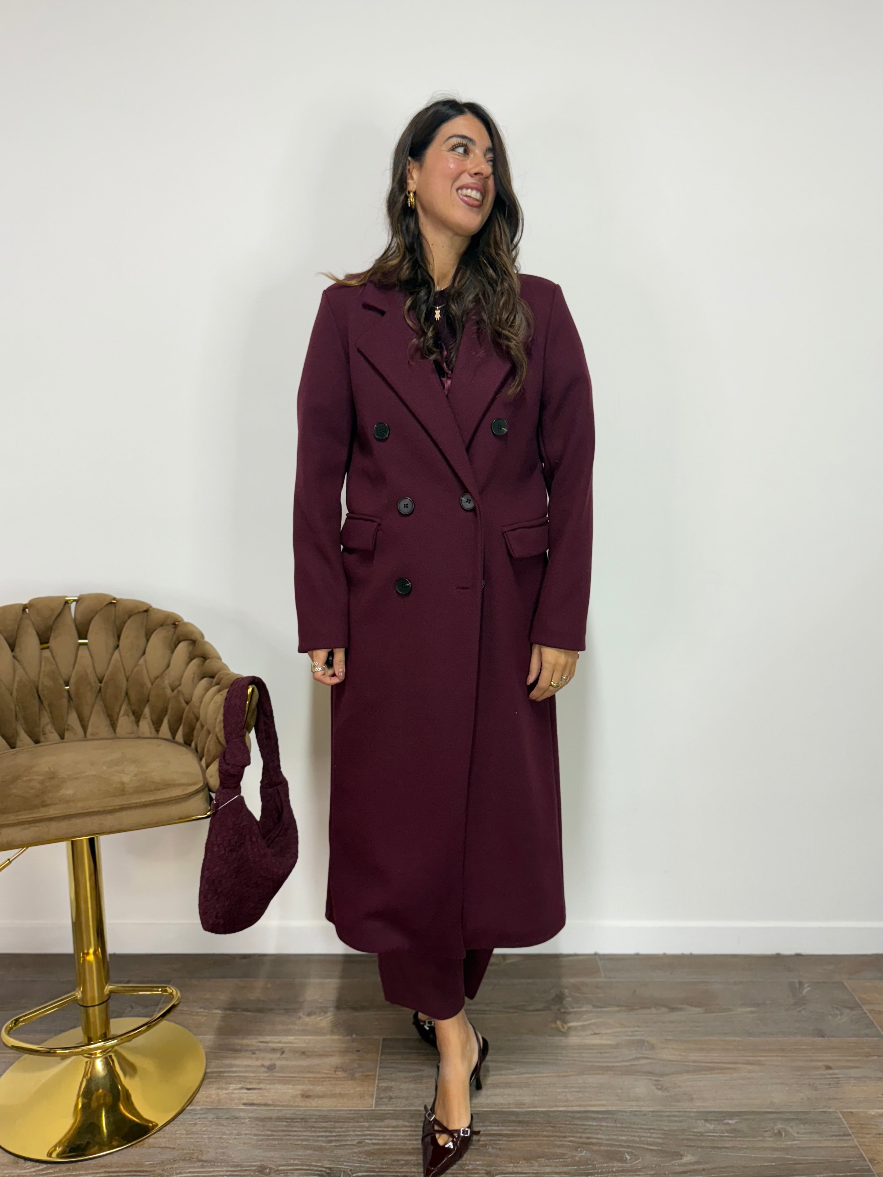 Cappotto Alicia Bordeaux