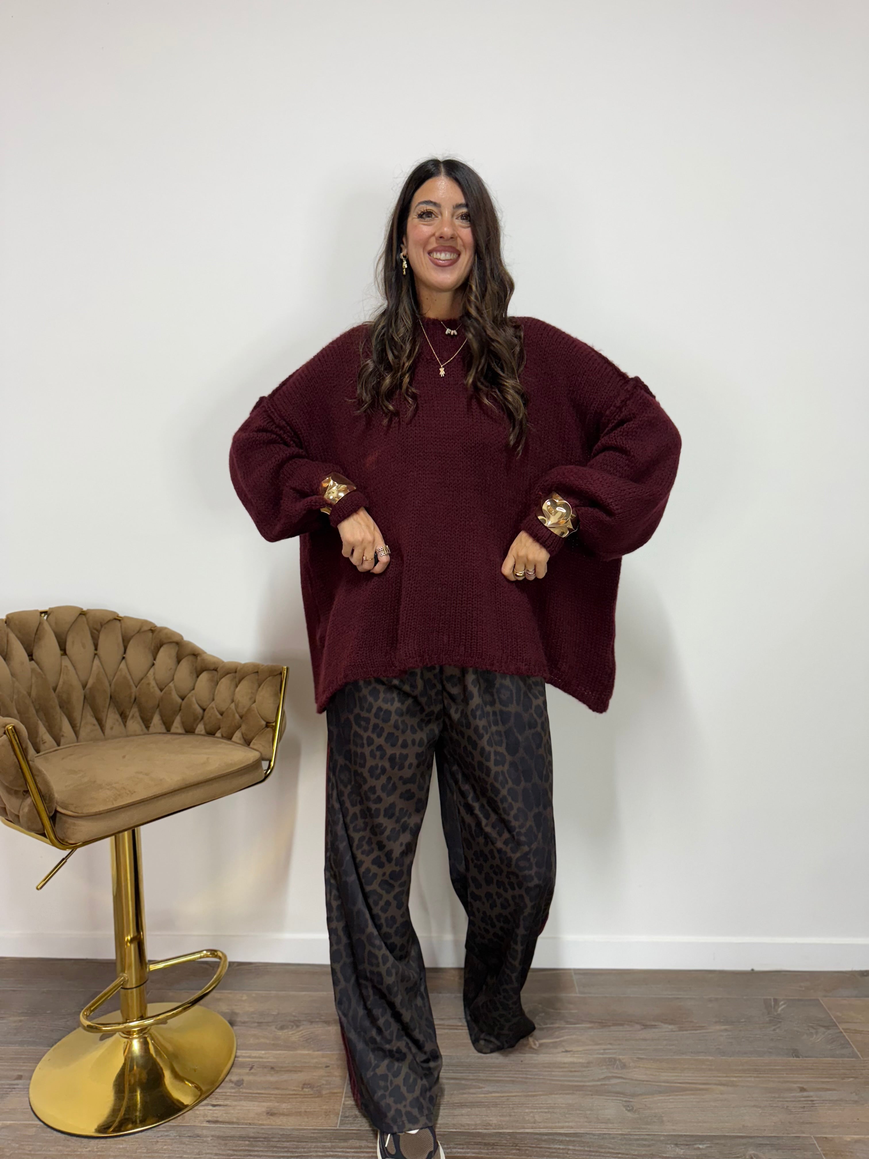 Maxi/Pull Fiona Bordeaux