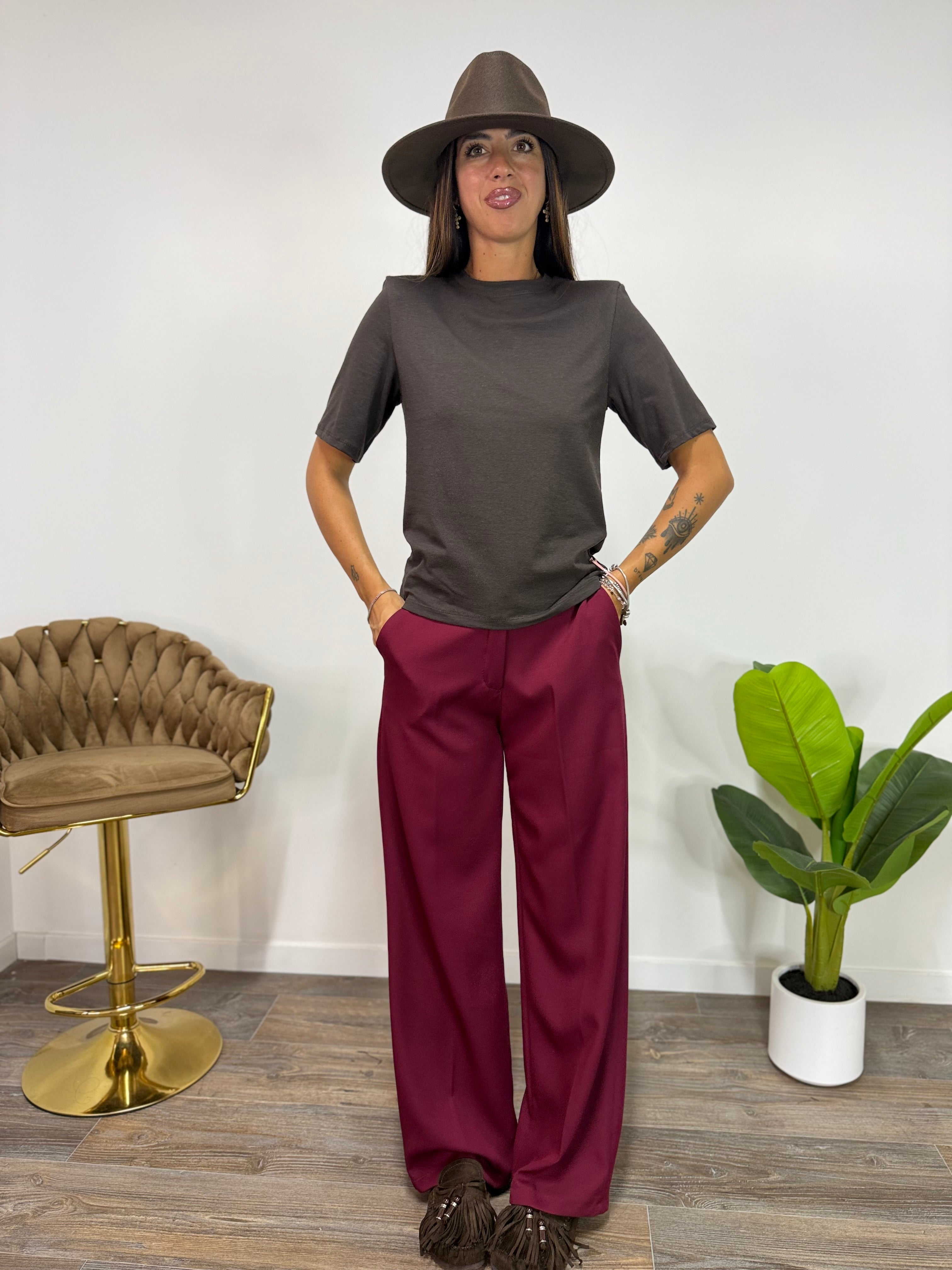 T-Shirt Spallina Marrone