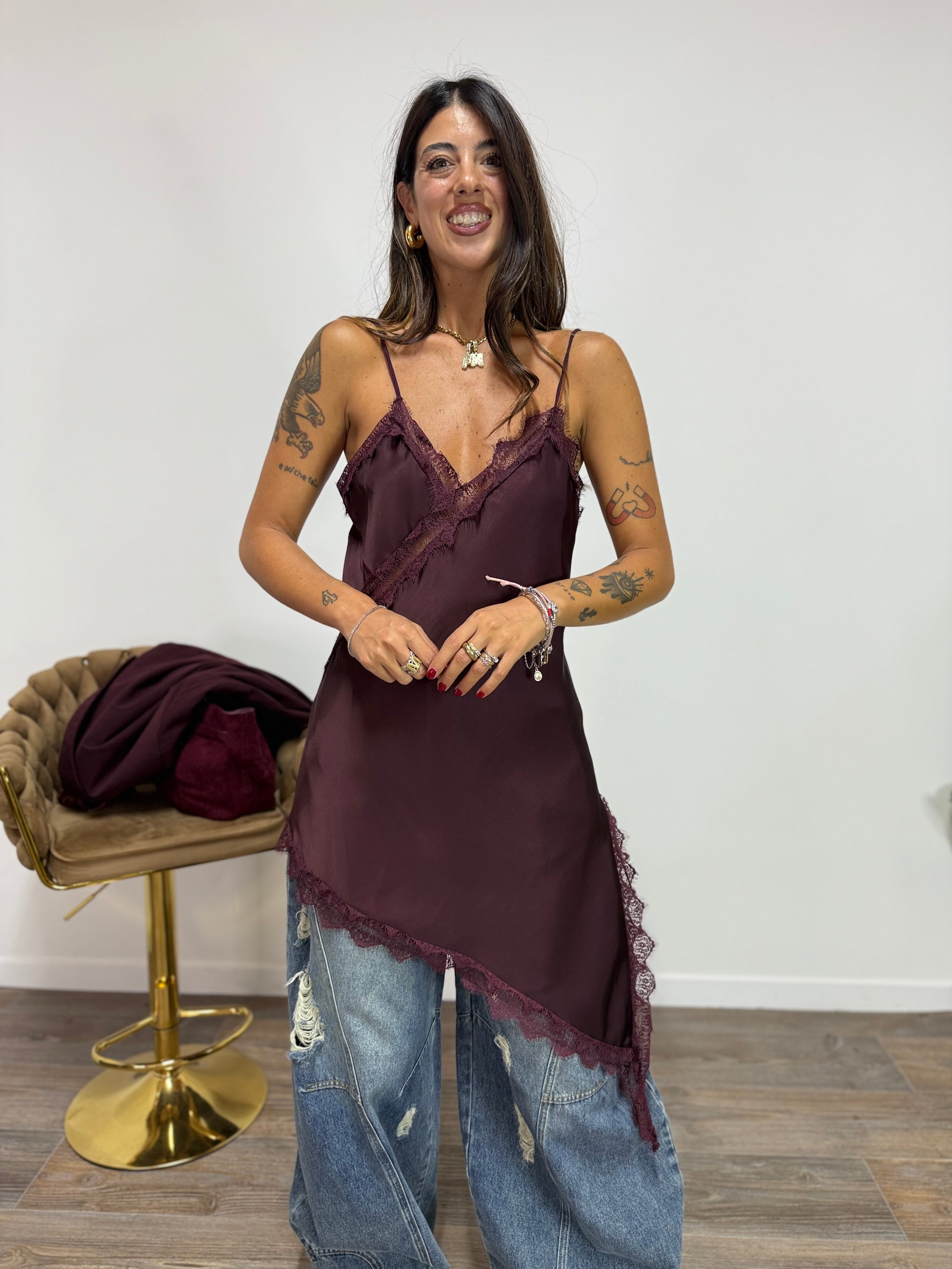Abito Lingerie Prugna