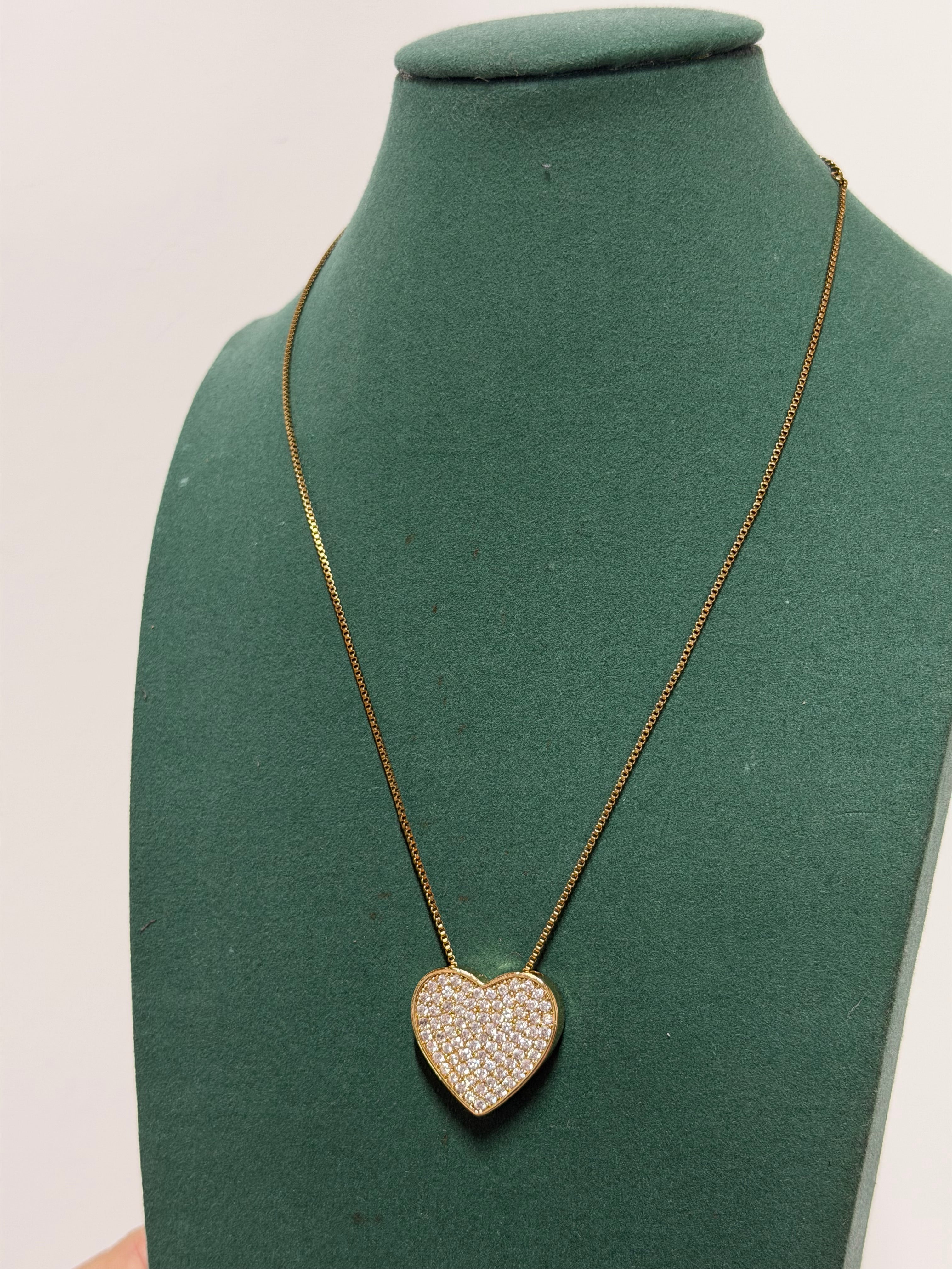 Collana Big Heart Brilla Gold