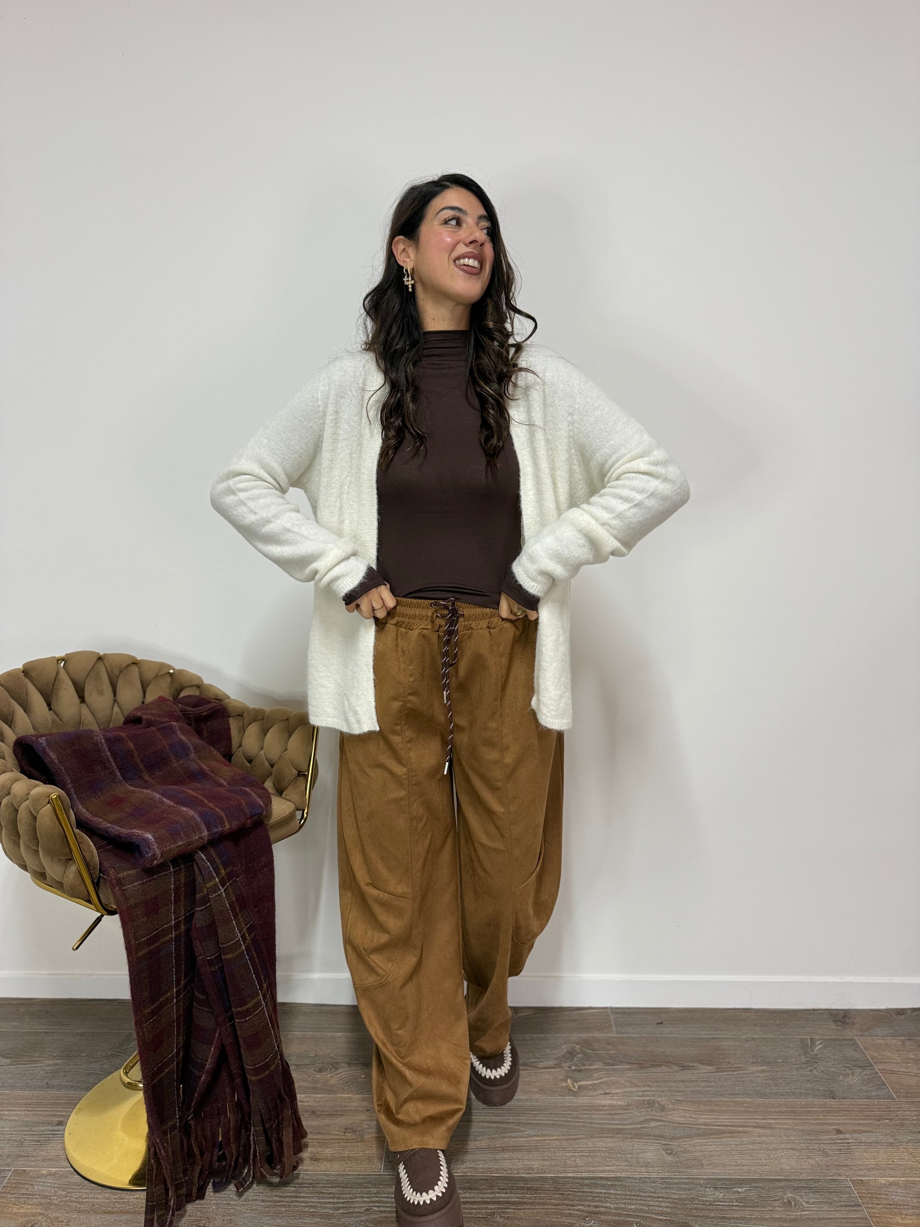 Cardigan Soffice LUMINA Bianco