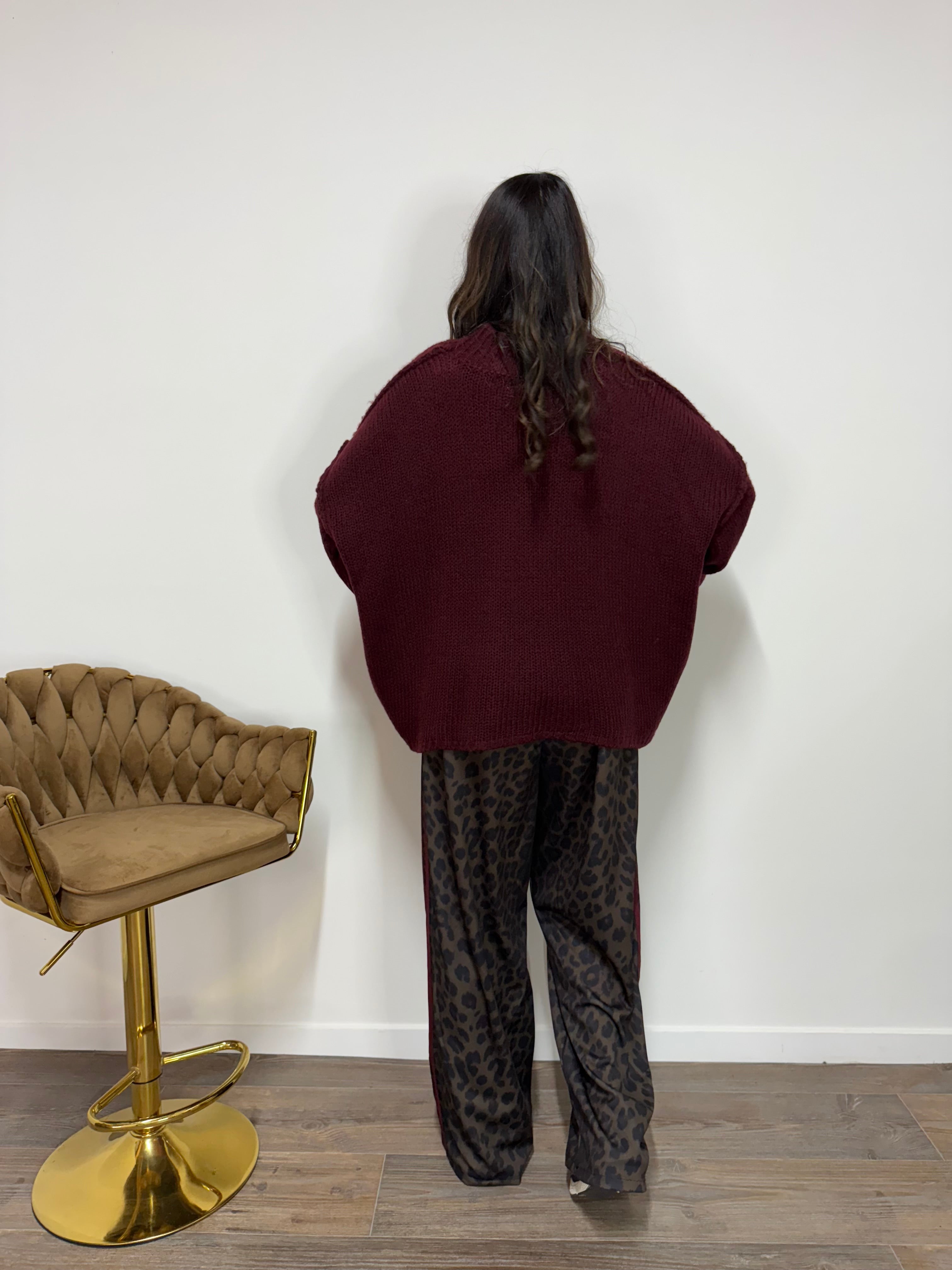 Maxi/Pull Fiona Bordeaux