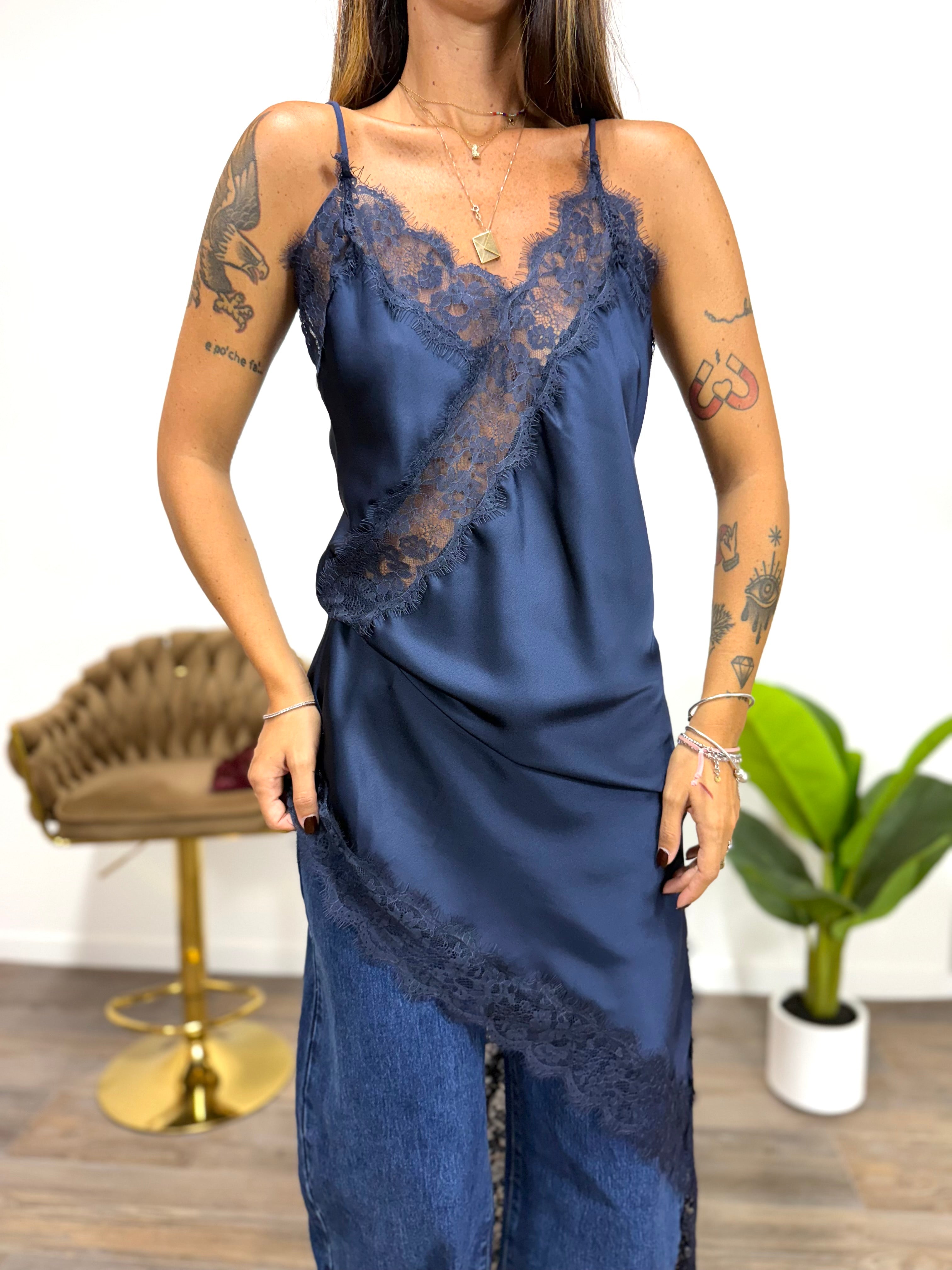 Abito Lingerie Blue