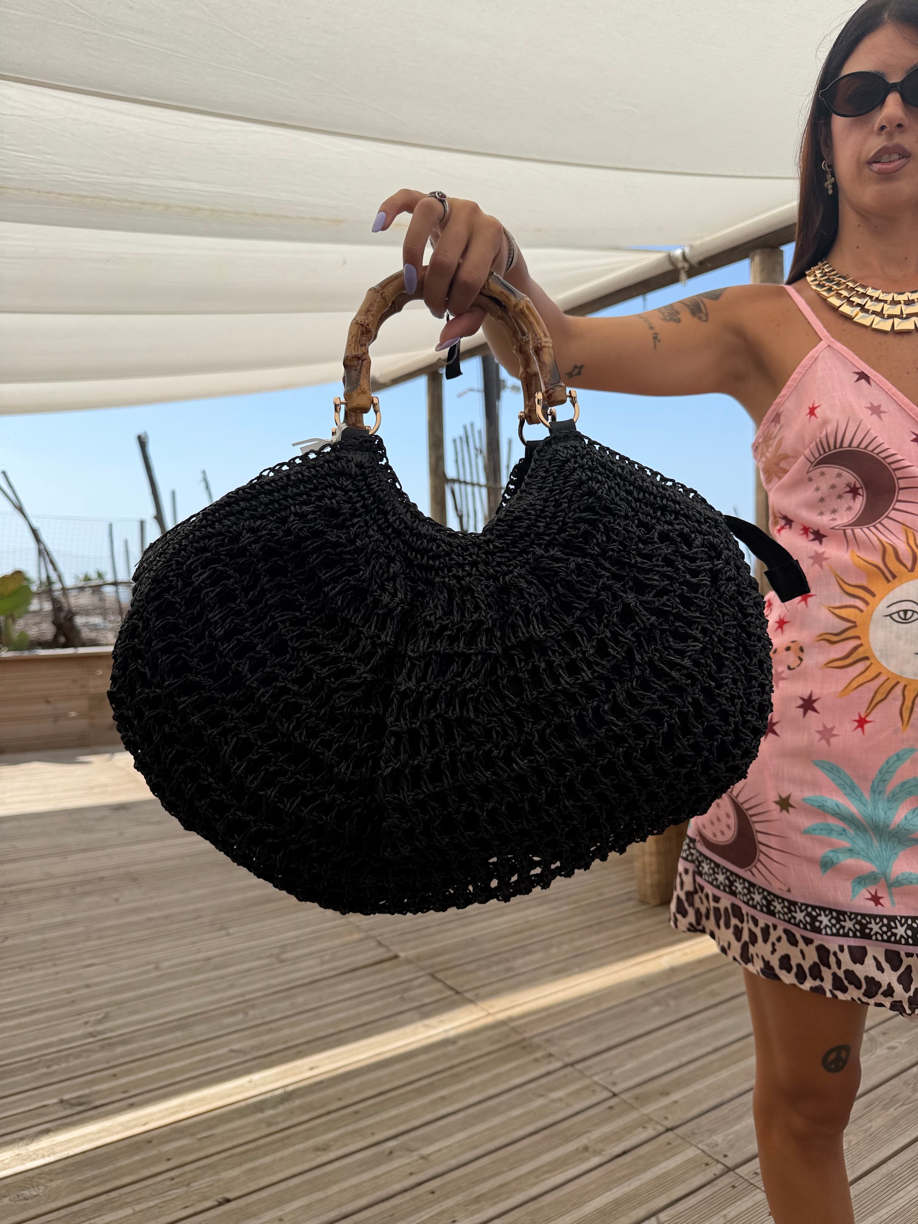 Borsa Bambù Black